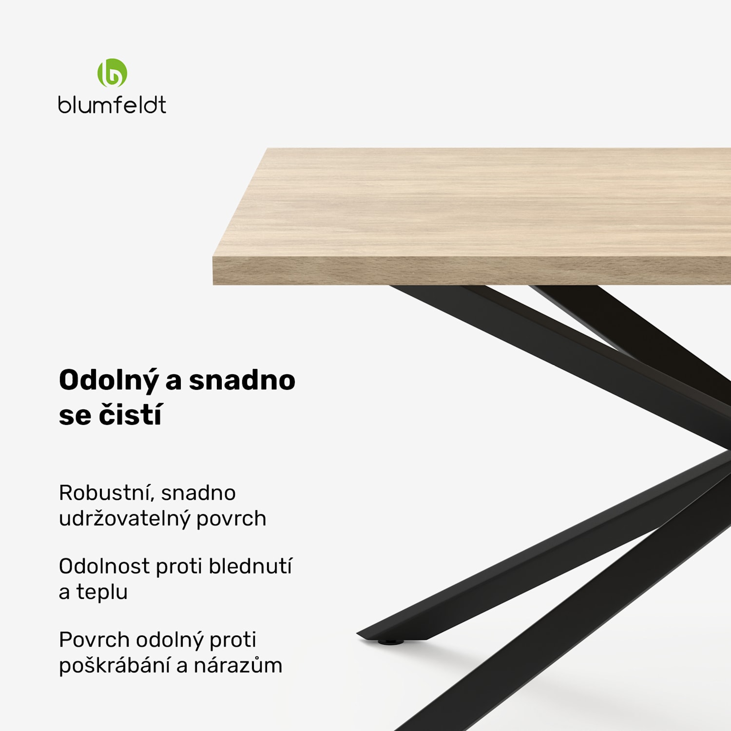 Bearsdon jídelní stůl set | deska & kovové nohy | průmyslový styl | stabilní | moderní 160 x 90 | Borovice