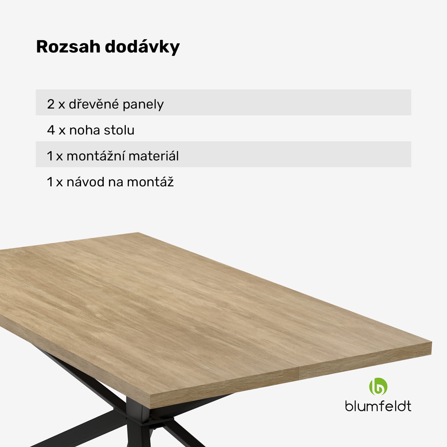 Bearsdon jídelní stůl set | deska & kovové nohy | průmyslový styl | stabilní | moderní 160 x 90 | Borovice