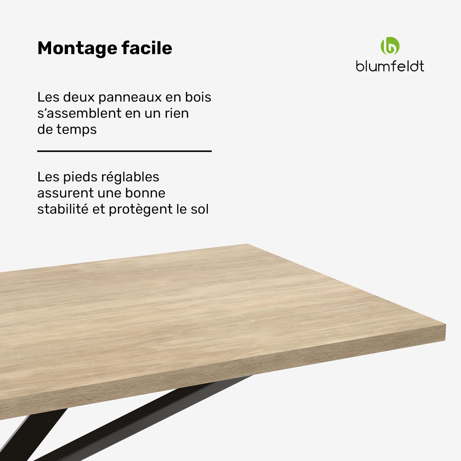 Set de table à manger Bearsdon | Plateau & pieds de table en métal | Style industriel | stable | moderne 180 x 90 | Pin