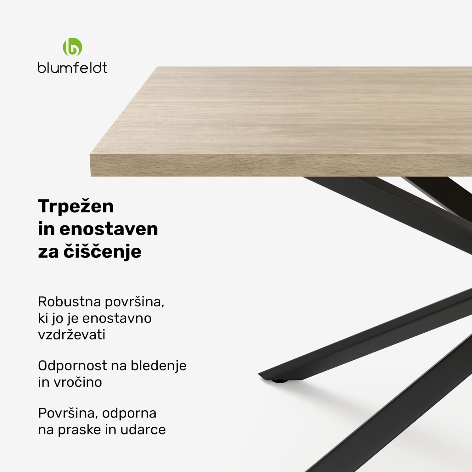 Bearsdon jedilna miza komplet | plošča in kovinske noge | industrijski slog | stabilno | moderno 180 x 90 | Borovec