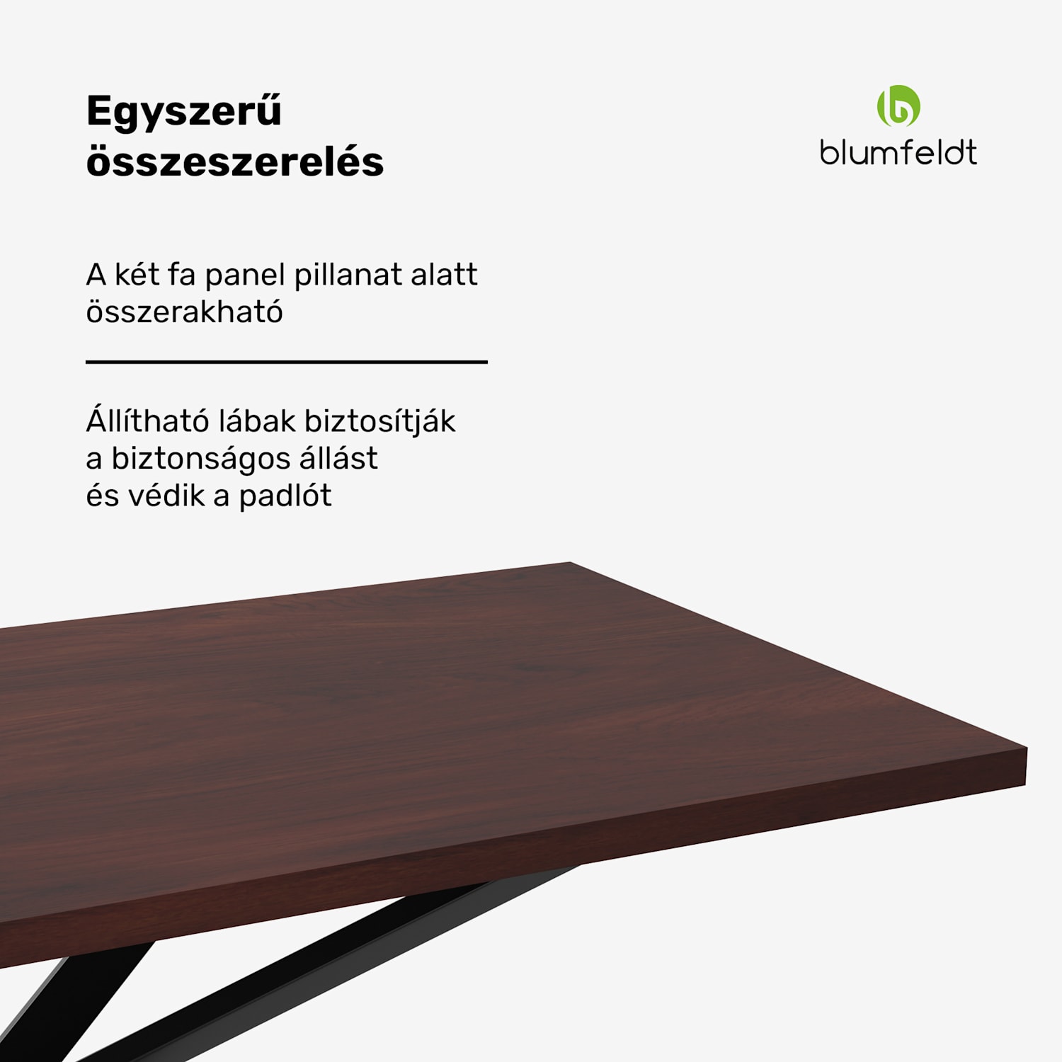 Bearsdon étkezőasztal szett | asztallap és fém asztallábak | ipari stílus | stabil | modern 180 x 90 | Sötét szürkésbarna fa