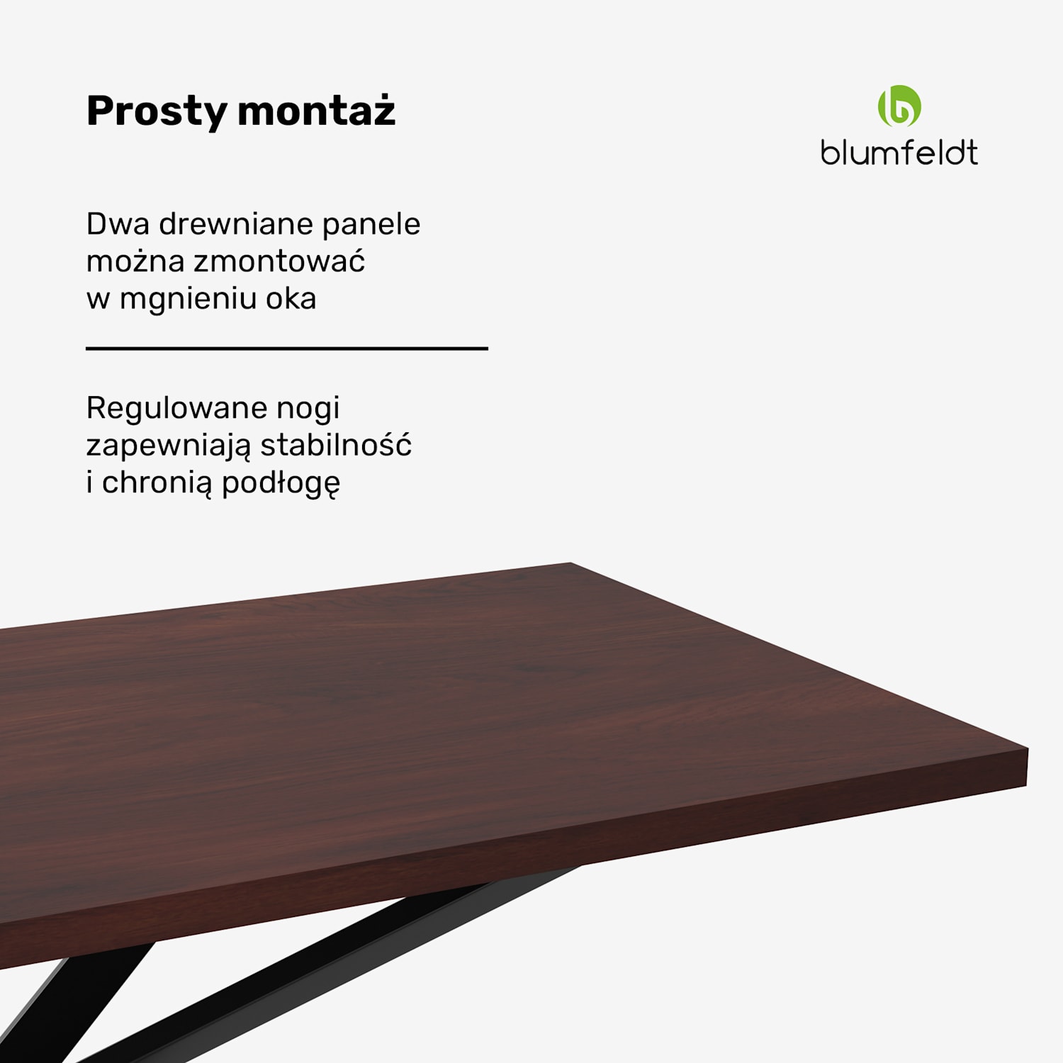 Bearsdon zestaw stołu jadalnianego | blat i metalowe nogi stołu | styl industrialny | stabilny | nowoczesny 180 x 90 | Ciemne Drewno Taupe