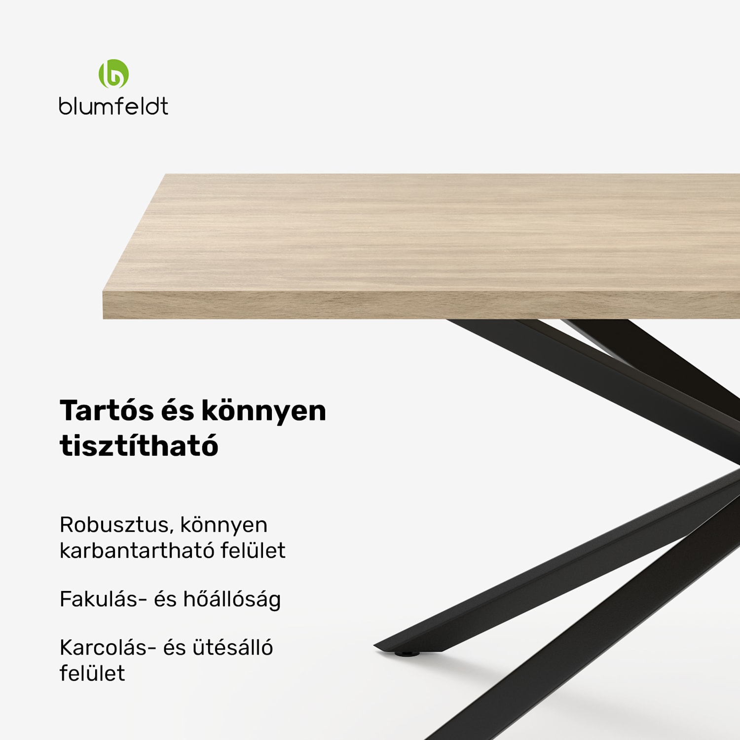 Bearsdon étkezőasztal szett | asztallap és fém asztallábak | ipari stílus | stabil | modern 200 x 100 | Fenyő