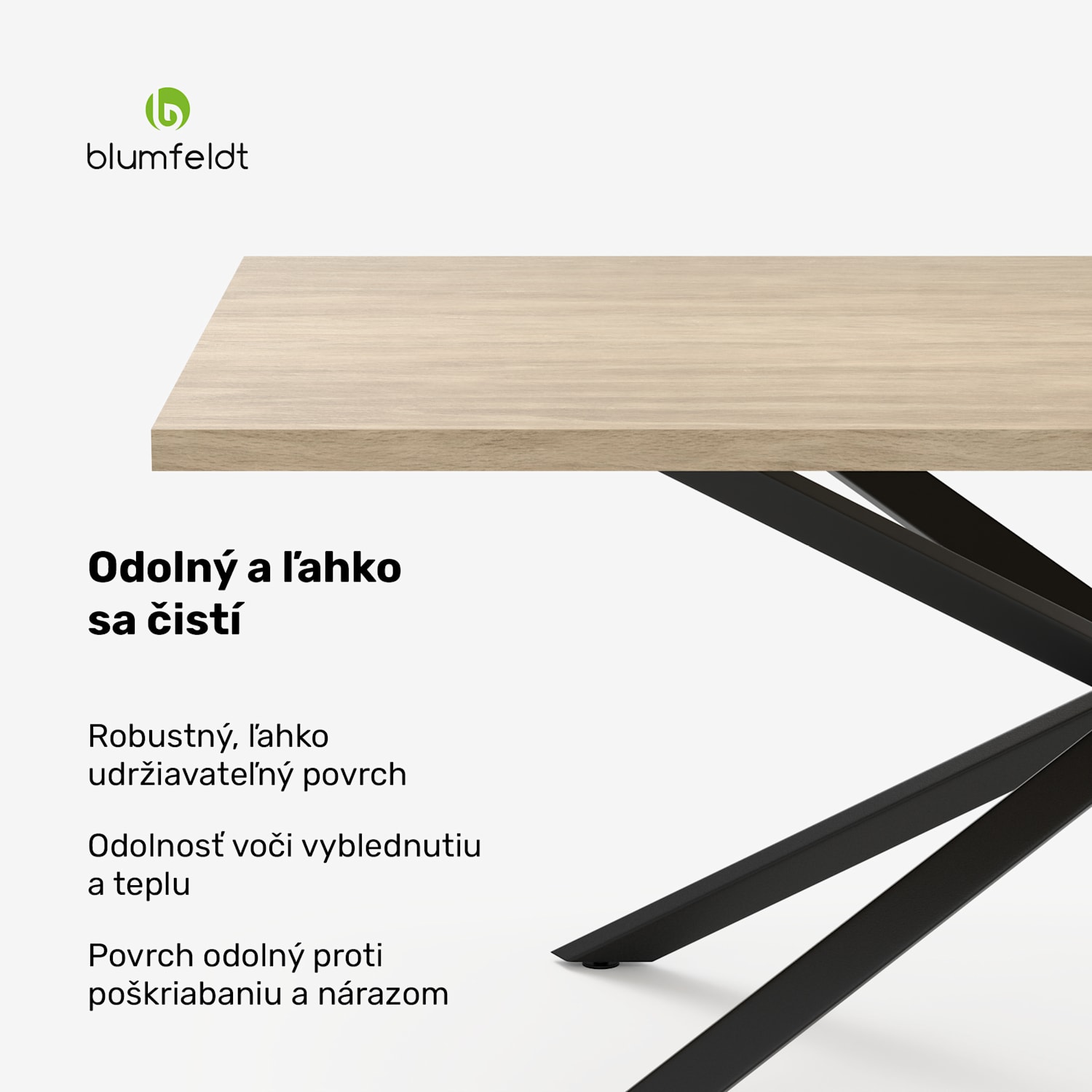 Bearsdon jedálenská súprava | doska stola & kovové nohy | industriálny štýl | stabilná | moderná 200 x 100 | Borovica