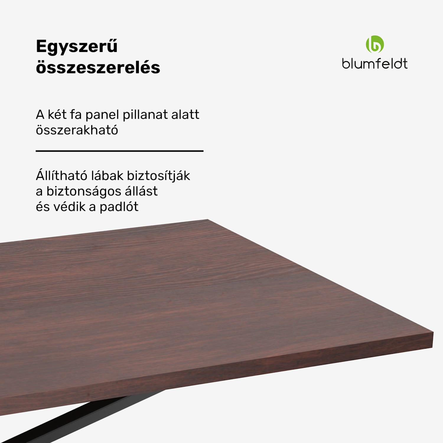Bearsdon étkezőasztal szett | asztallap és fém asztallábak | ipari stílus | stabil | modern 200 x 100 | Teak