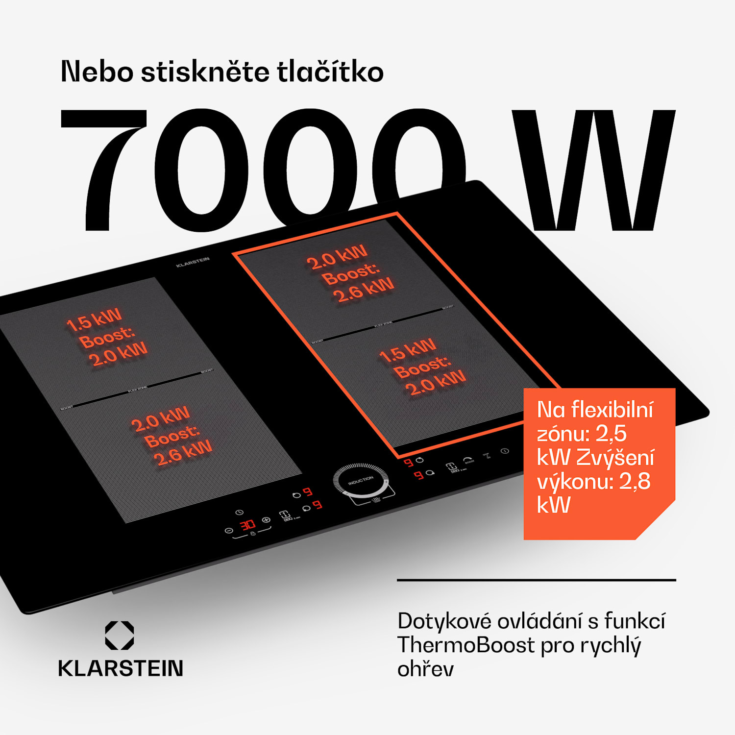 Gourmet duo, digestoř a indukční varná deska, výkonné a moderní 