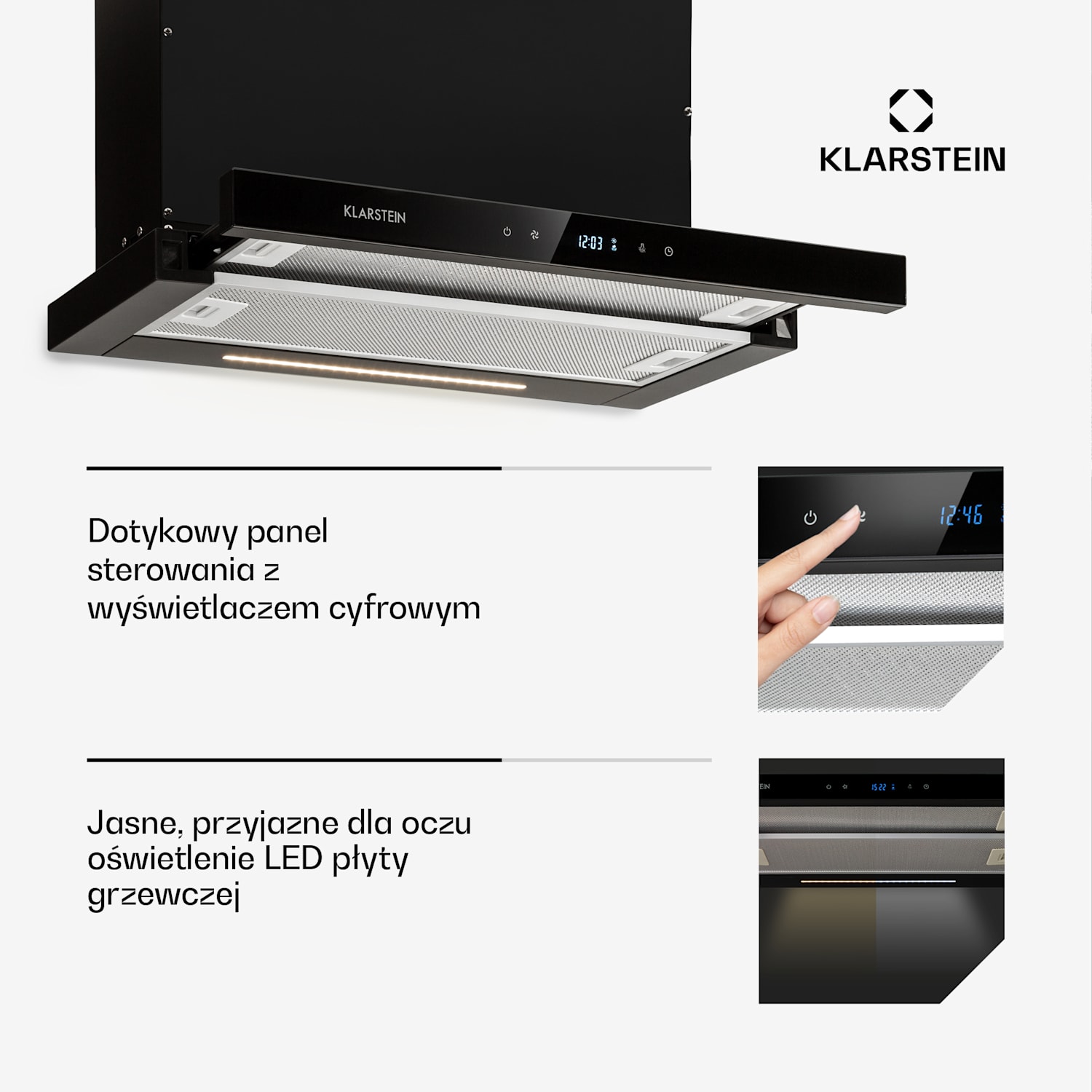 Gourmet duo, okap i płyta indukcyjna, mocna i nowoczesna 