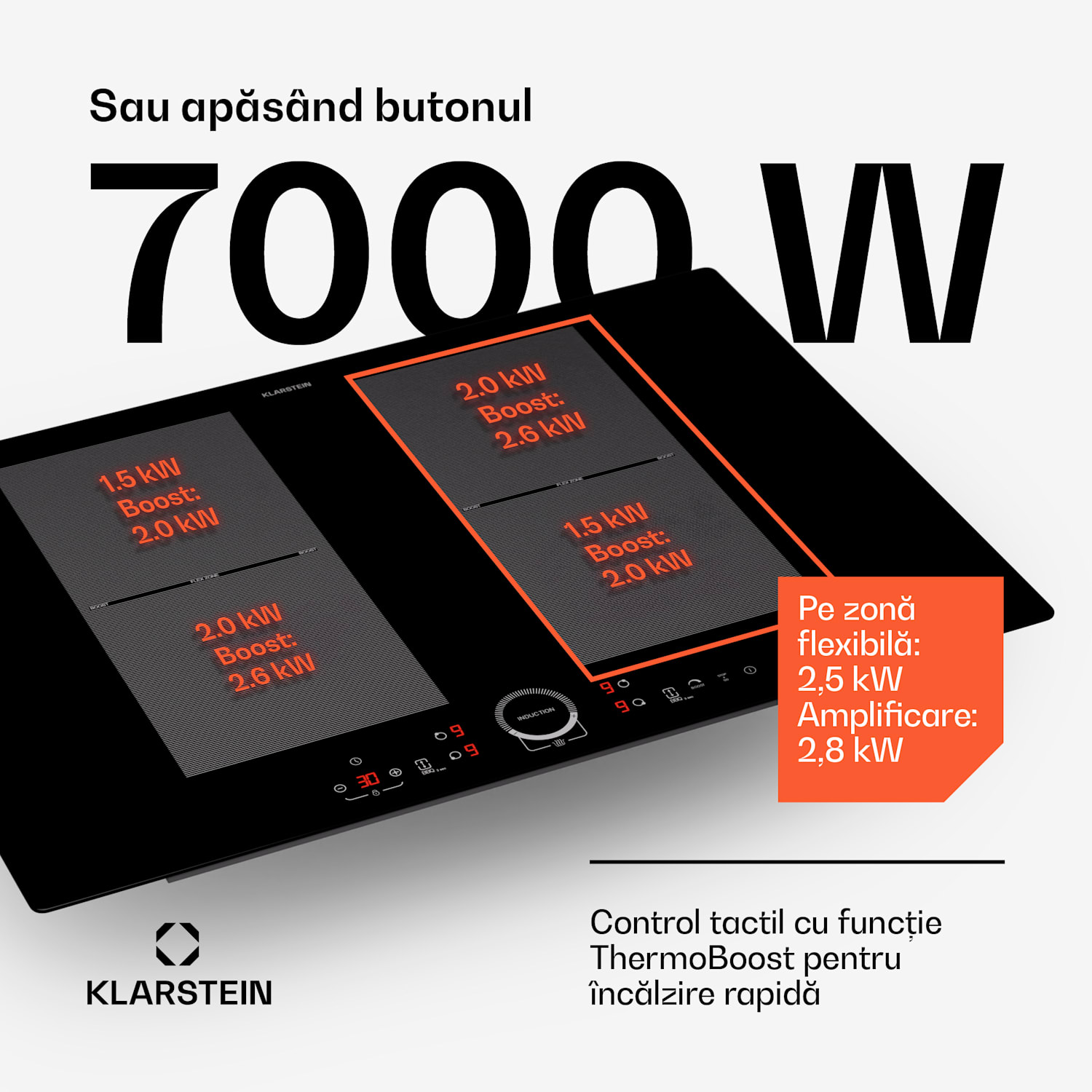 Duo Gourmet, hotă și plită cu inducție, puternică și modernă 