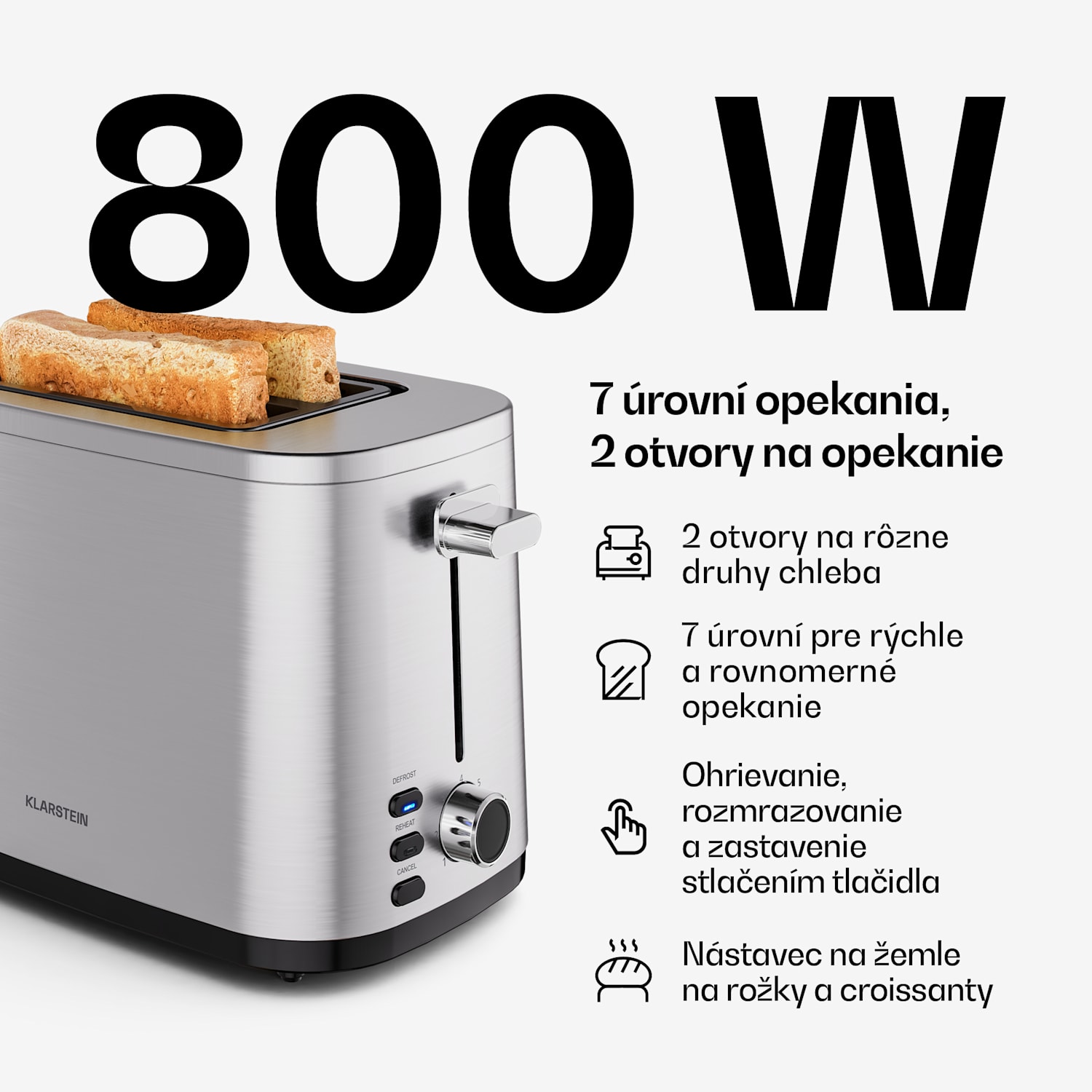 Verosteel raňajaková sada, hriankovač, kanvica a kávovar  3er-Set