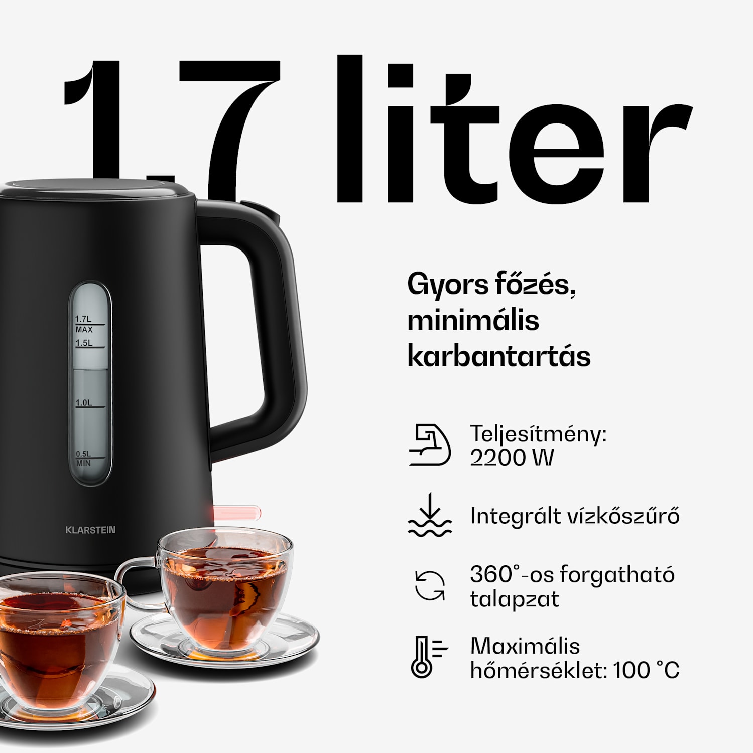 Velaire reggeliző szett | kenyérpirító, vízforraló és kávéfőző | 800 W | 10 csésze | 1,7 l 3er-Set