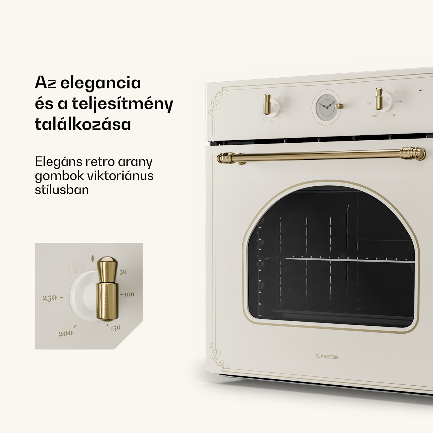 Victoria 60 Tripple Set gáz, gázfőzőlap, sütő, páraelszívó 60 cm Gáz | Vintage krém