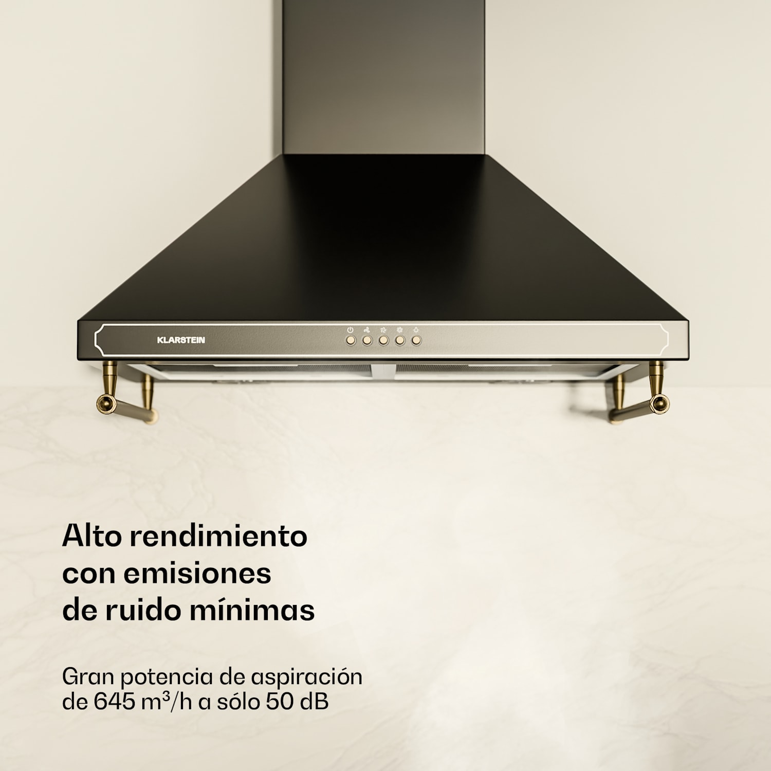 Victoria 60 Duo Set Gas | Placa de gas | Campana extractora Gas de 60 cm. | Negro