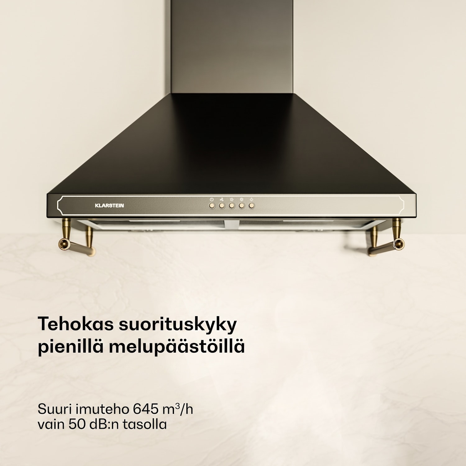 Victoria 60 Duo Set kaasu | kaasuliesi | liesituuletin 60 cm kaasu | Musta