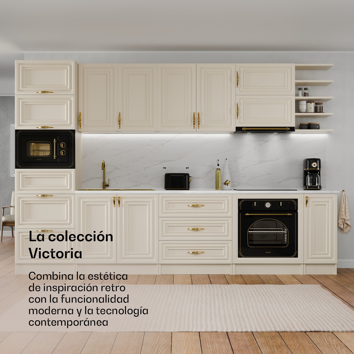 Victoria set básico de desayuno | Tostadora de 2 ranuras y hervidor eléctrico 