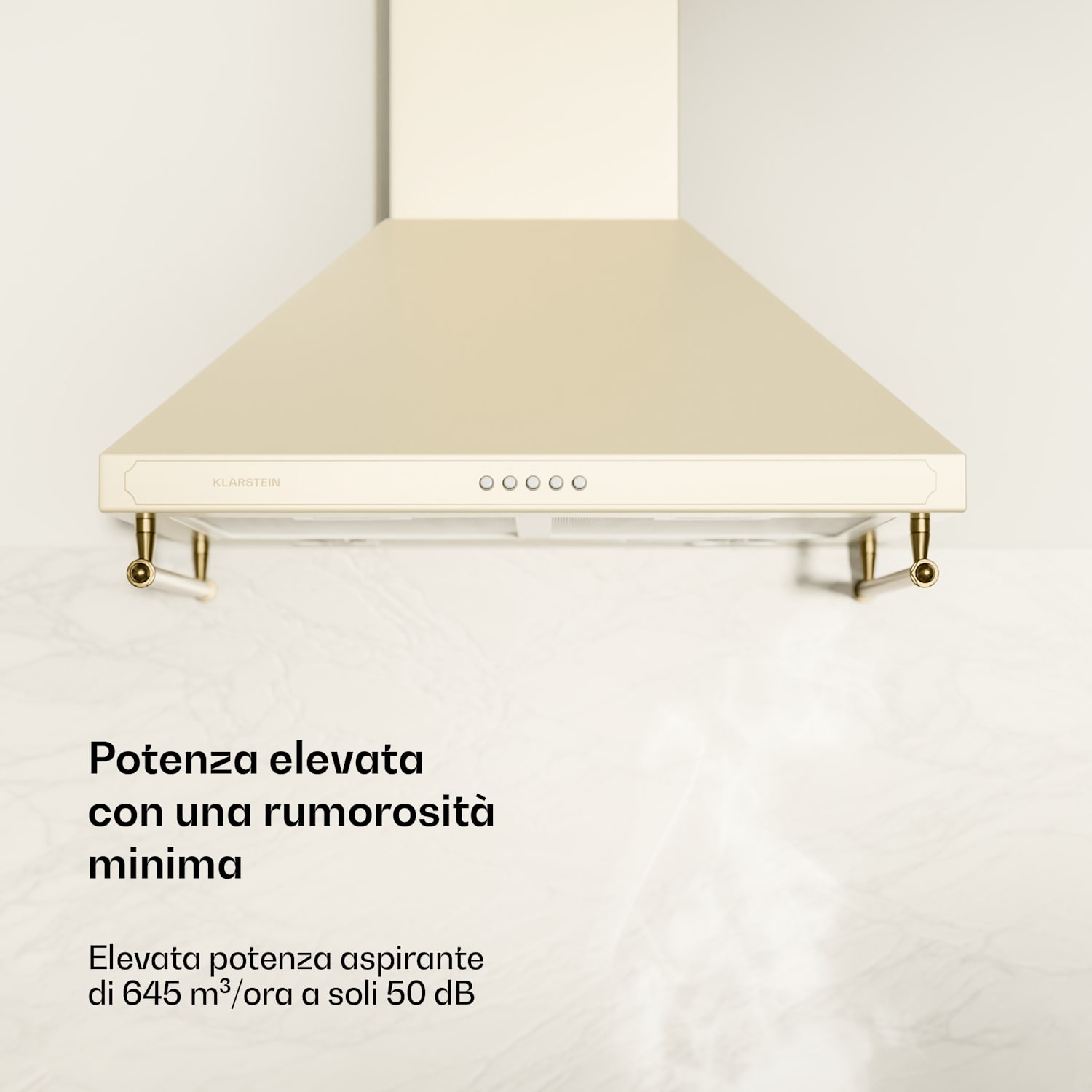 Victoria 60 Duo Set Gas | Piano cottura a gas | Cappa aspirante Gas da 60 cm | Crema vintage