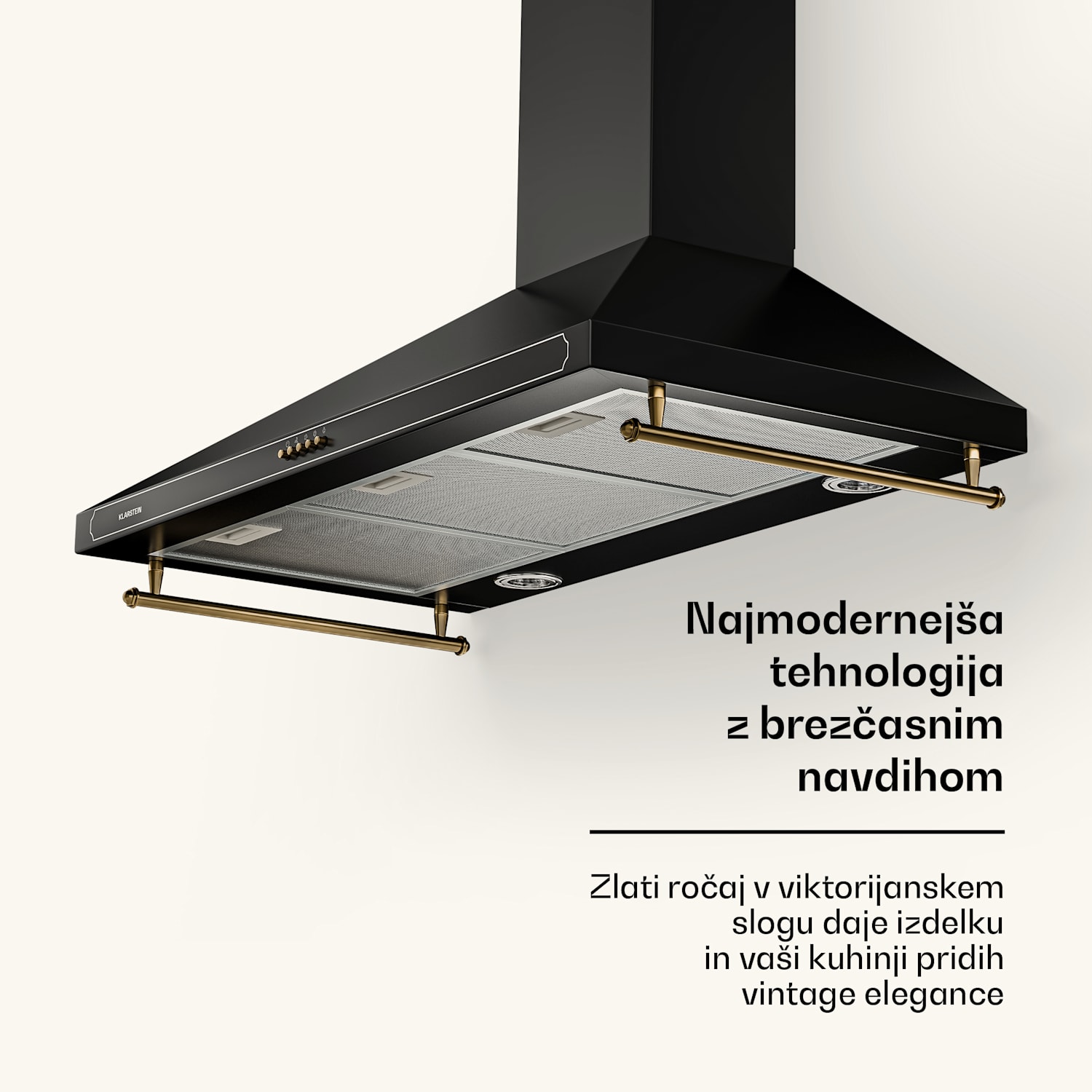 Victoria 90 Duo Set indukcija, 90 cm, indukcijska kuhalna plošča, napa 90 cm Indukcija | Črna