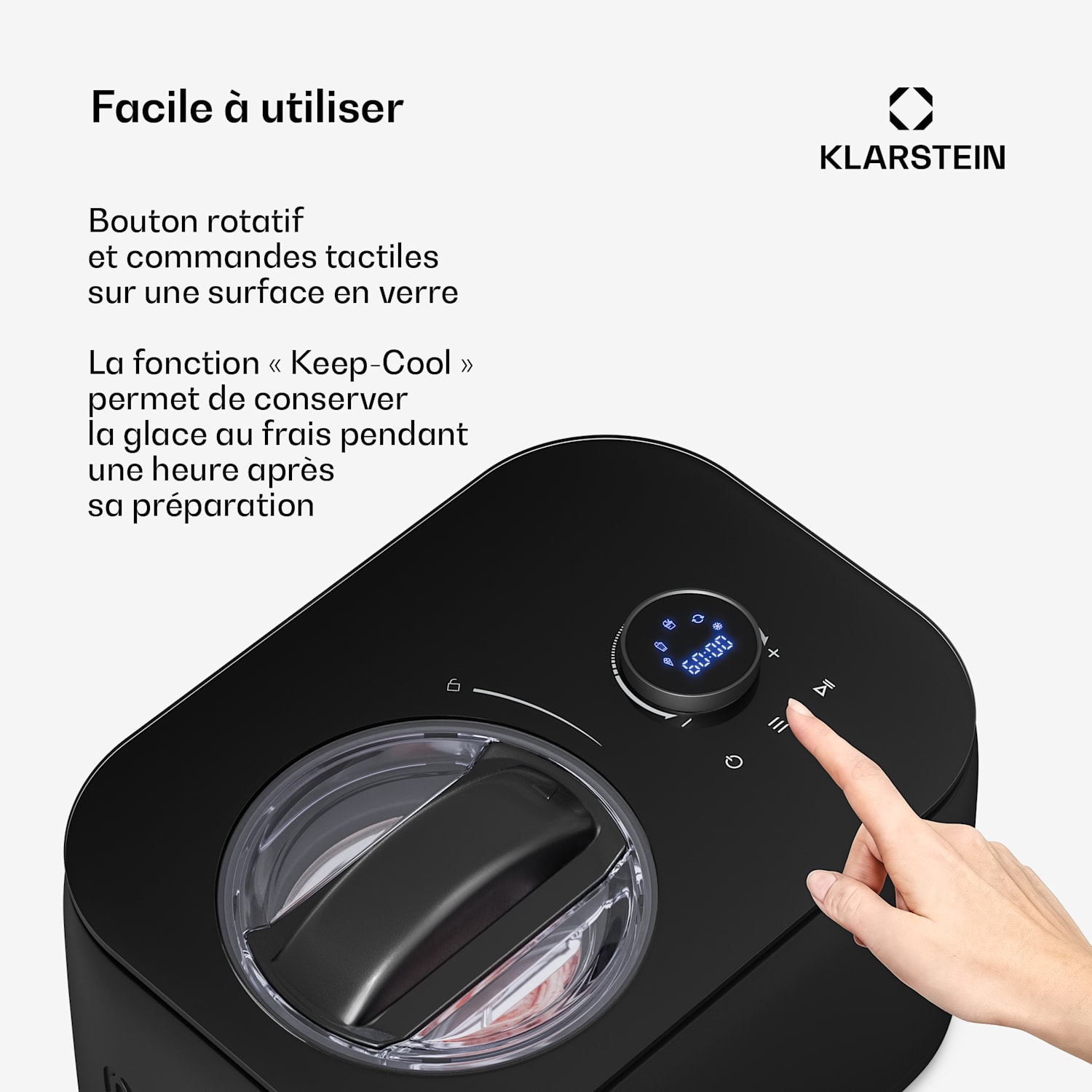 FrostFusion ijsmachine, slushmaker & yoghurtbereider met compressor & accessoires | 1 L | 100 W 