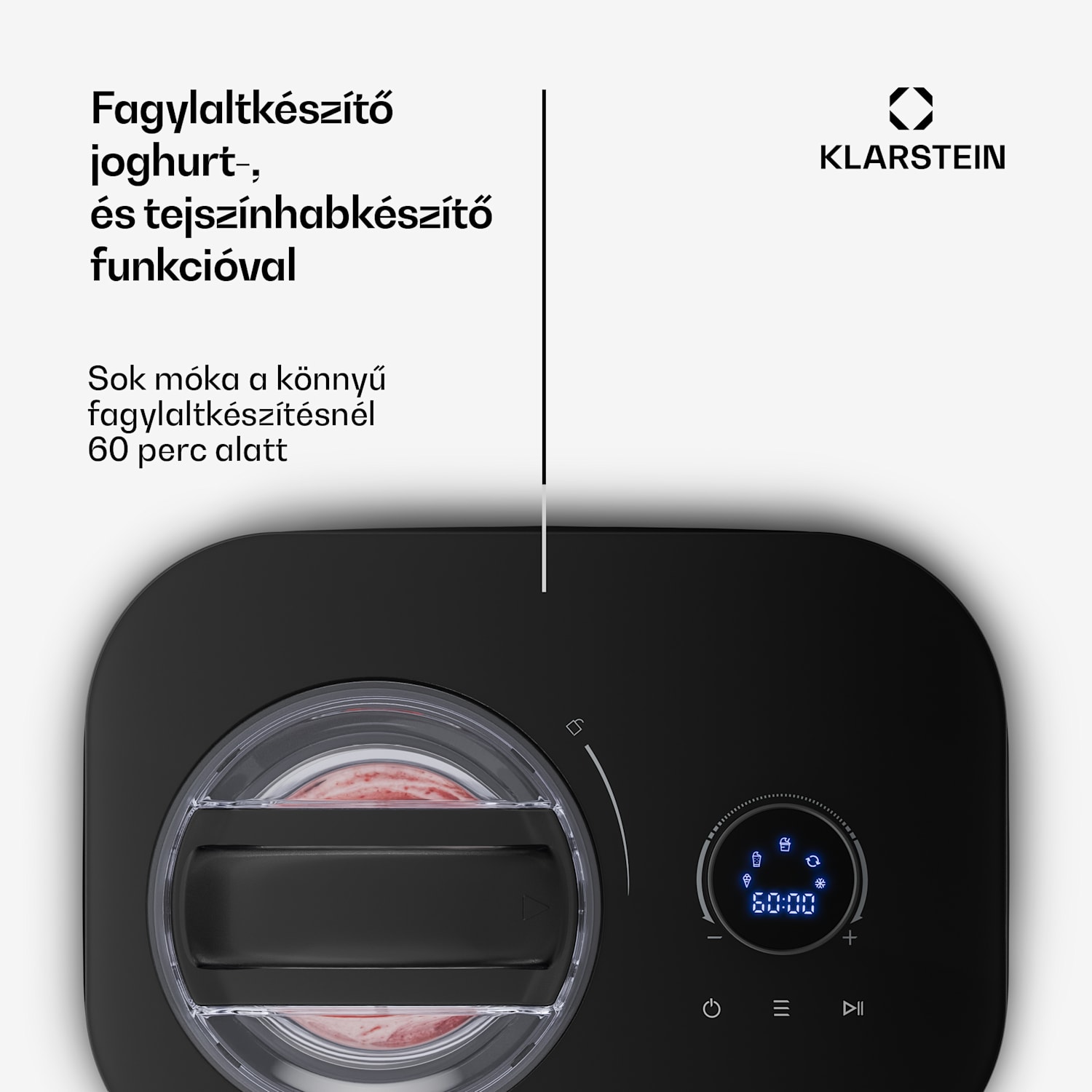 FrostFusion fagylaltkészítő, slushie- és joghurtkészítő kompresszorral tartozékokkal | 1 l | 100 W 