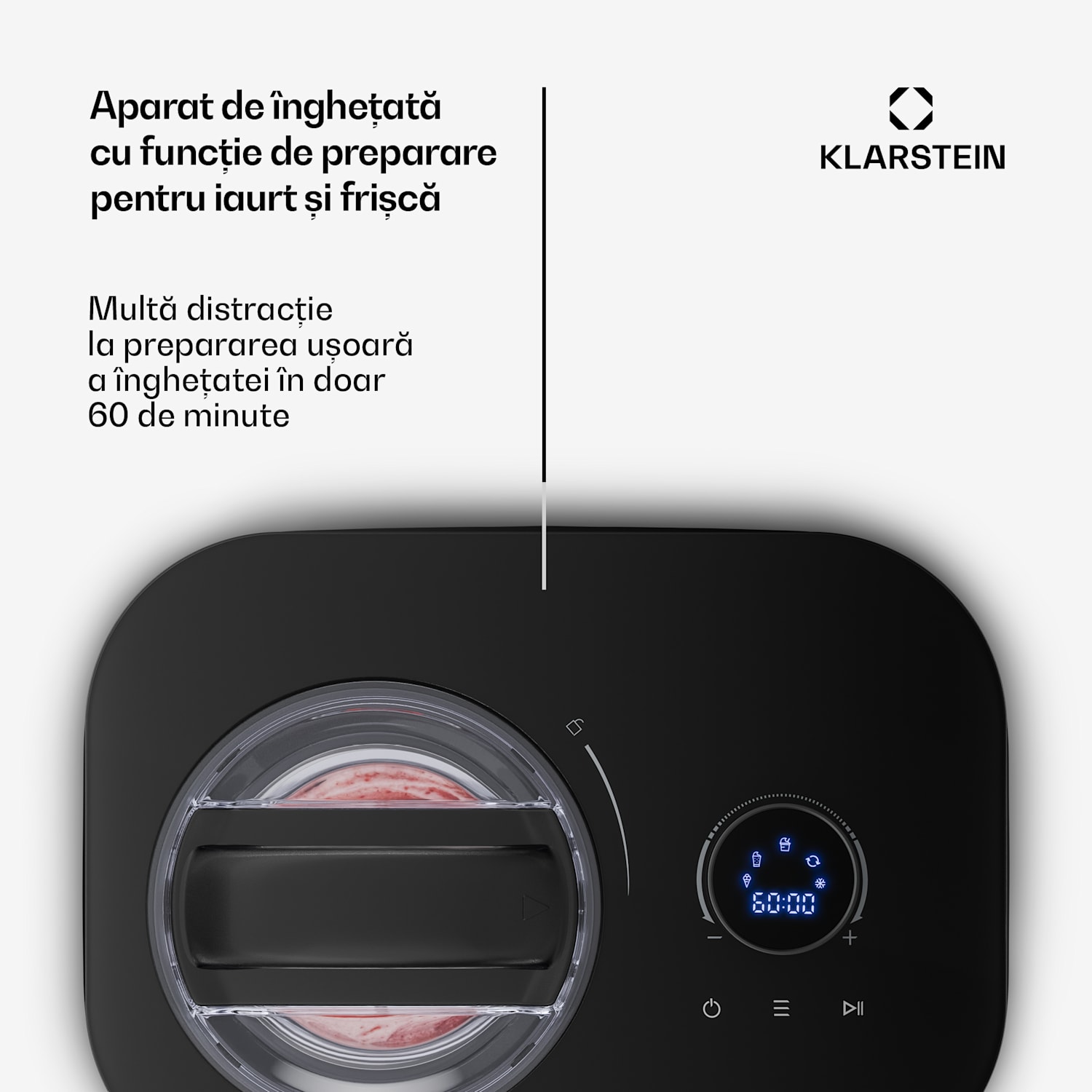 Aparat de înghețată, slushie și iaurt FrostFusion cu compresor și accesorii | 1 l | 100 W 