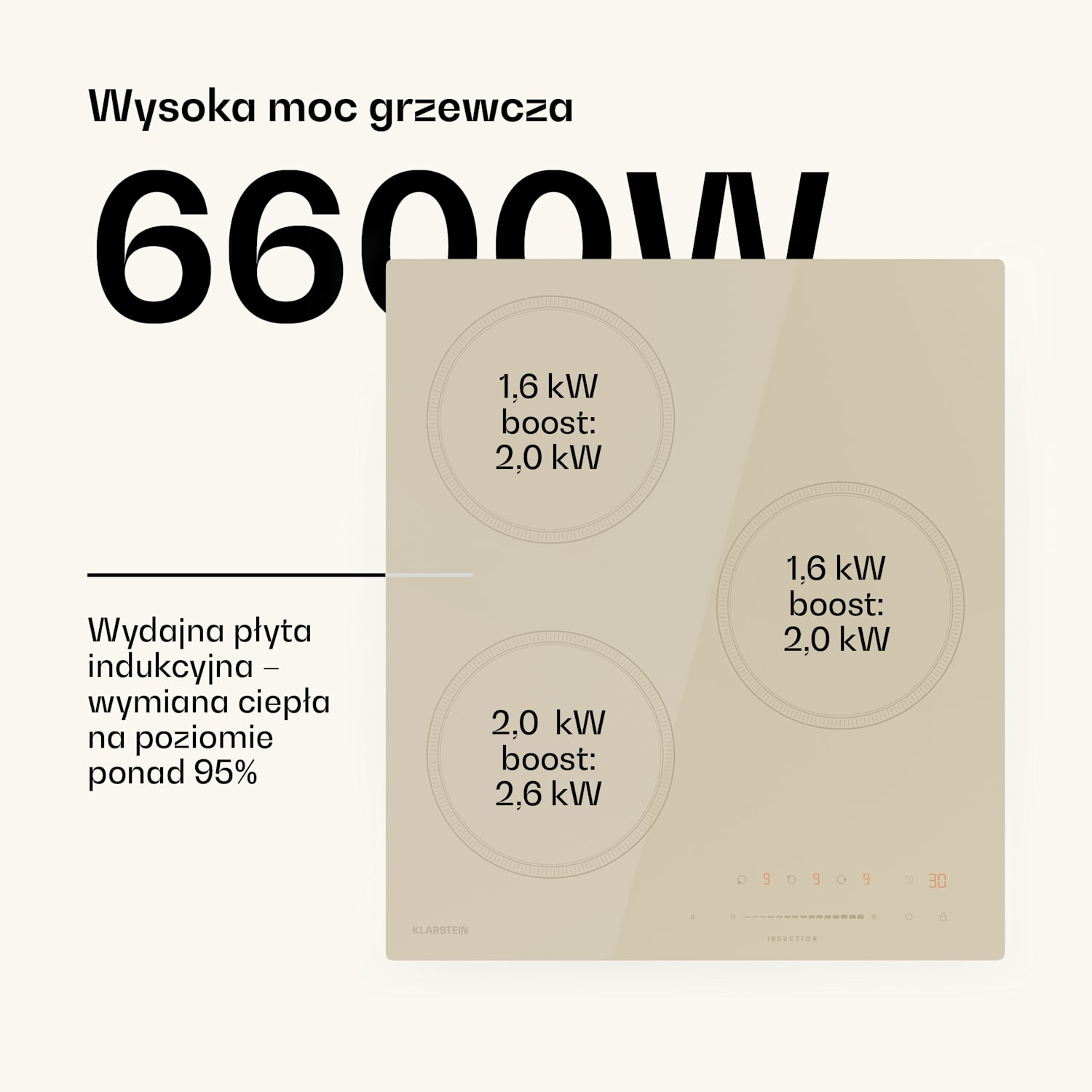 Victoria płyta indukcyjna + Victoria piekarnik | 45 cm 