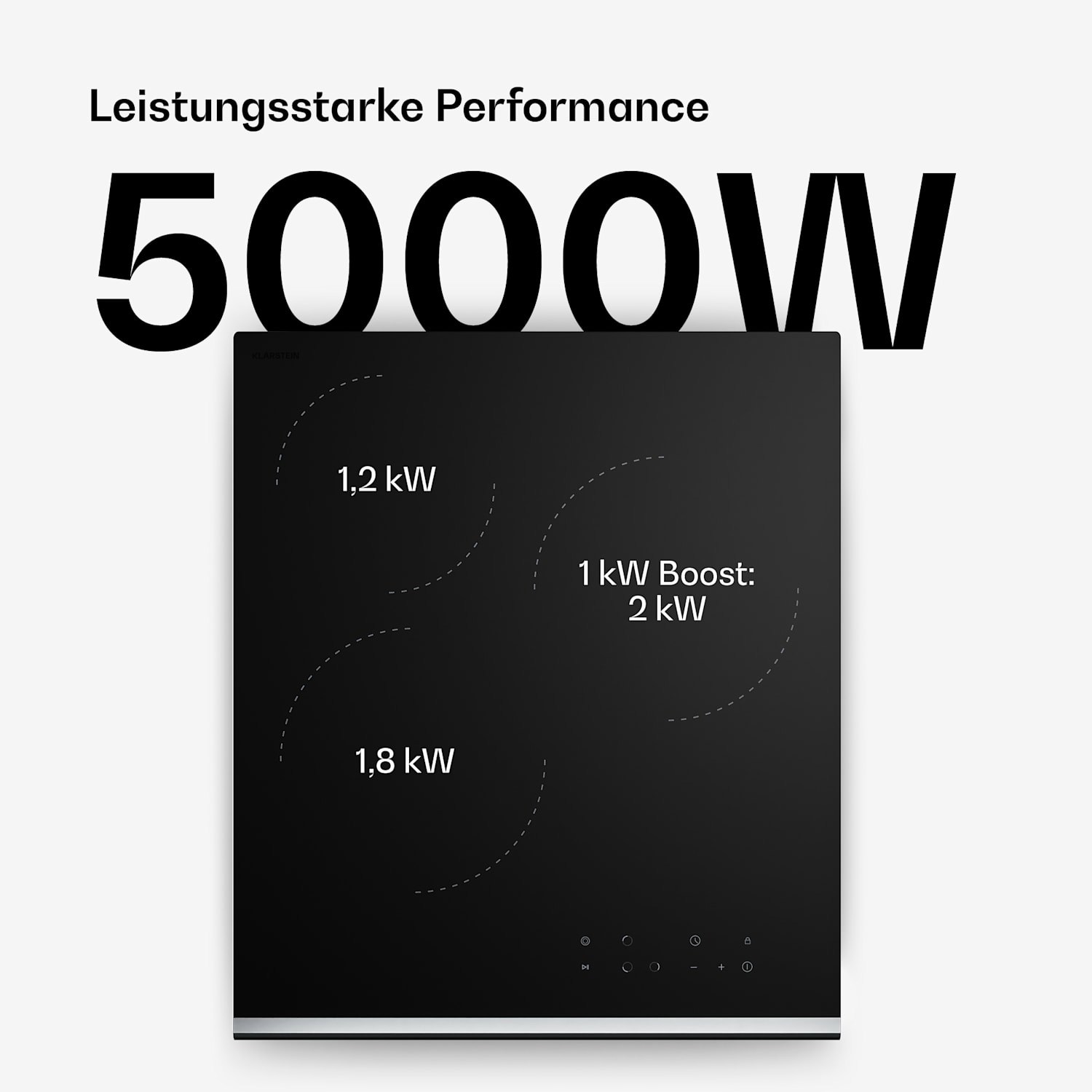 Verosteel plaque vitrocéramique + hotte sans cheminée Verosteel | 45 cm 