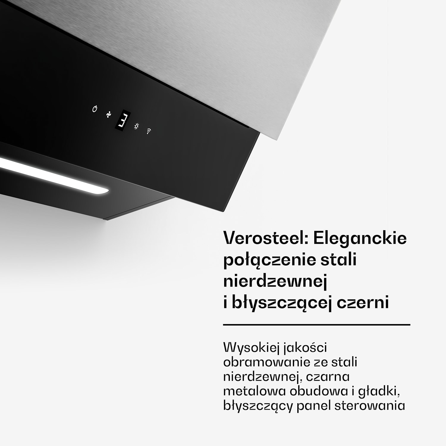 Verosteel płyta indukcyjna + okap bezprzewodowy Verosteel | 60 cm 