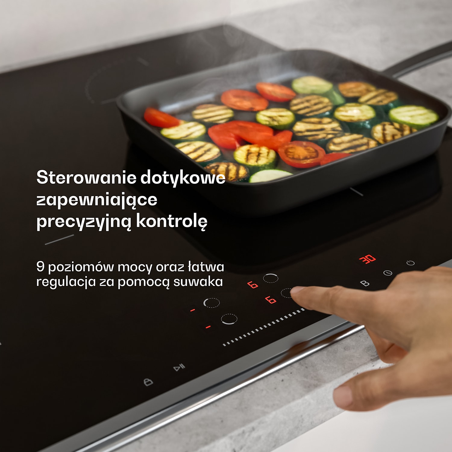 Verosteel płyta indukcyjna + okap bezprzewodowy Verosteel | 60 cm 