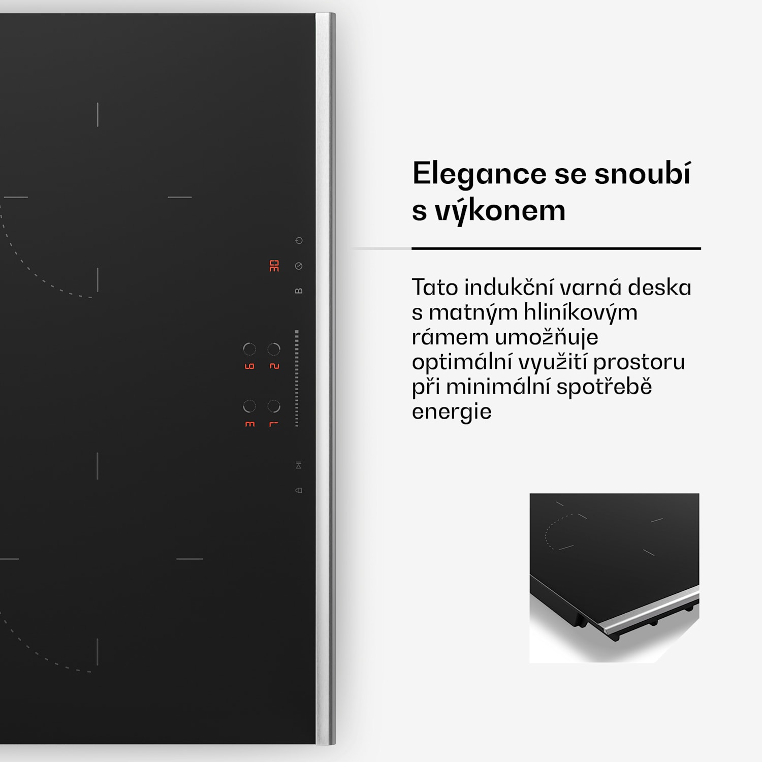 Verosteel indukční varná deska + Verosteel digestoř | 60 cm 