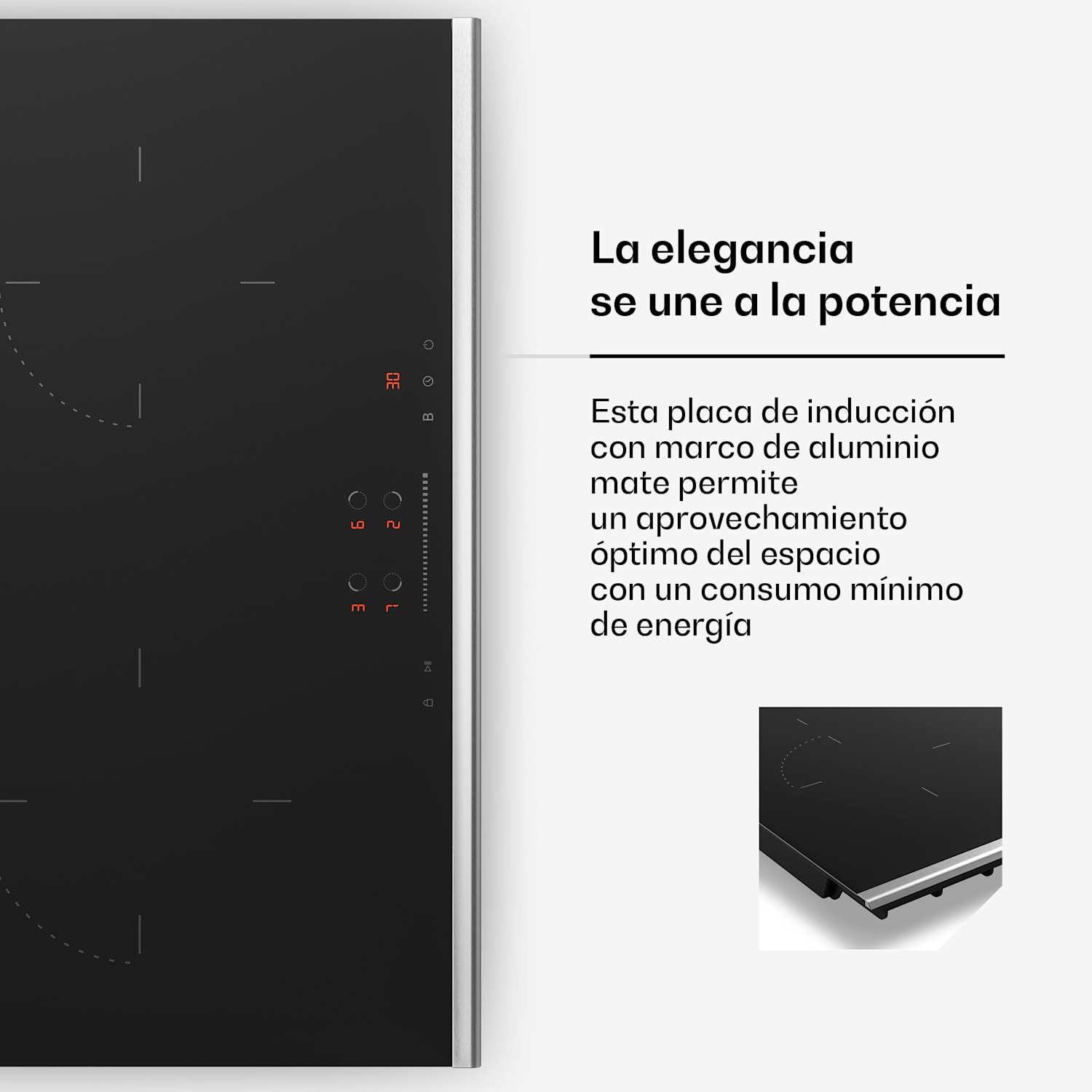 Verosteel placa de inducción + campana extractora Verosteel | 60 cm 