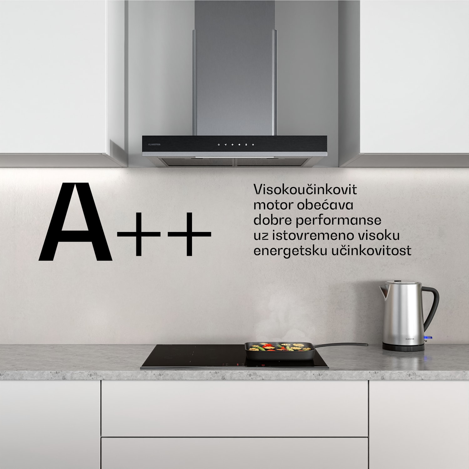 Verosteel indukcijska ploča za kuhanje + Verosteel napa | 60 cm 