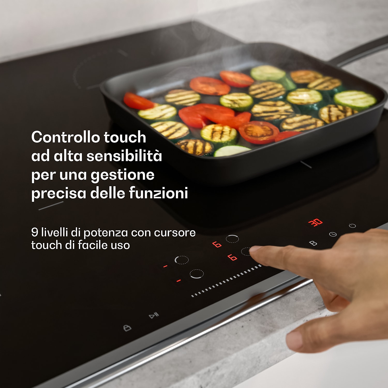 Verostee - Piano cottura a induzione + cappa aspirante | 60 cm 