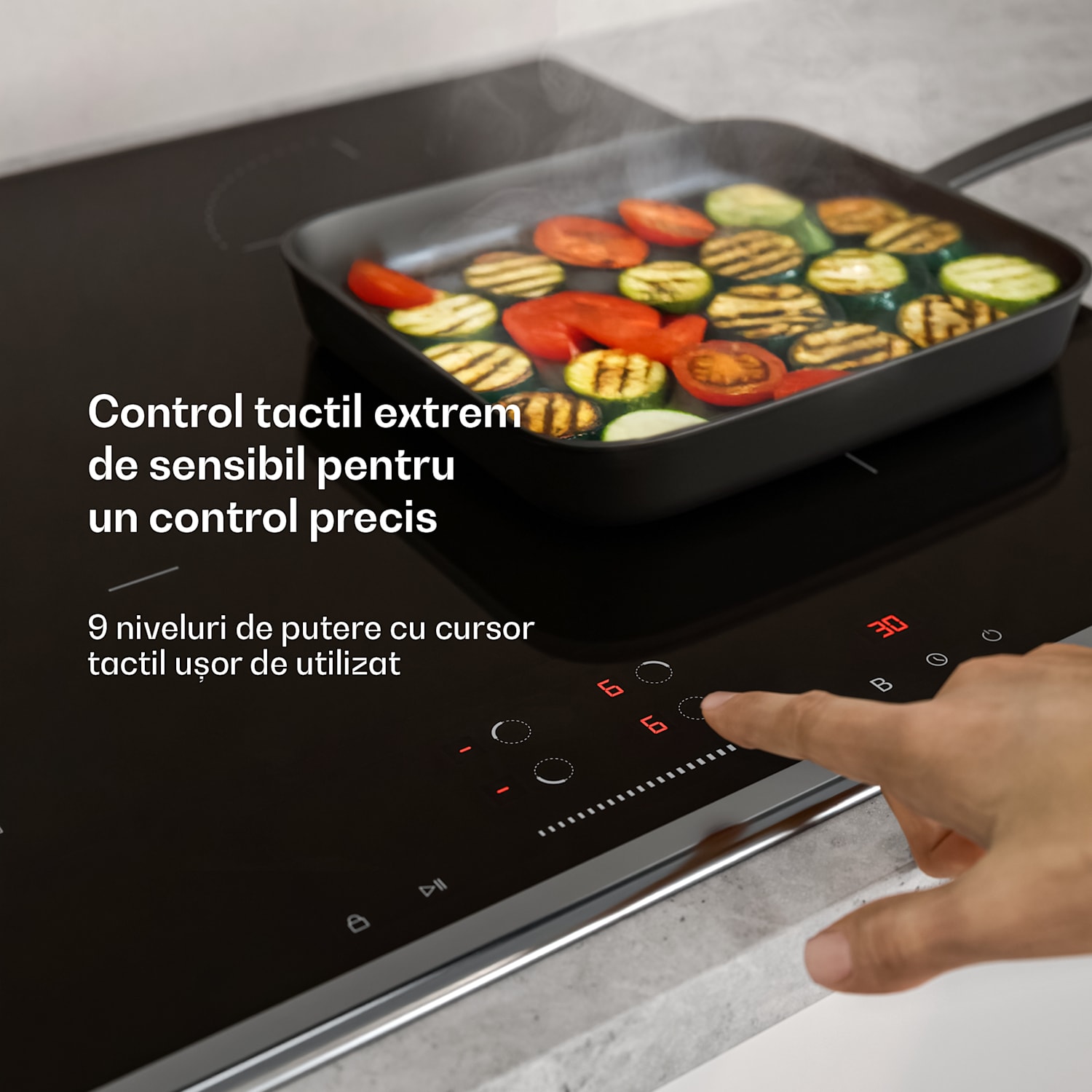 În română, asta ar fi: Plită vitroceramică Verosteel + hotă Verosteel | 60 cm 