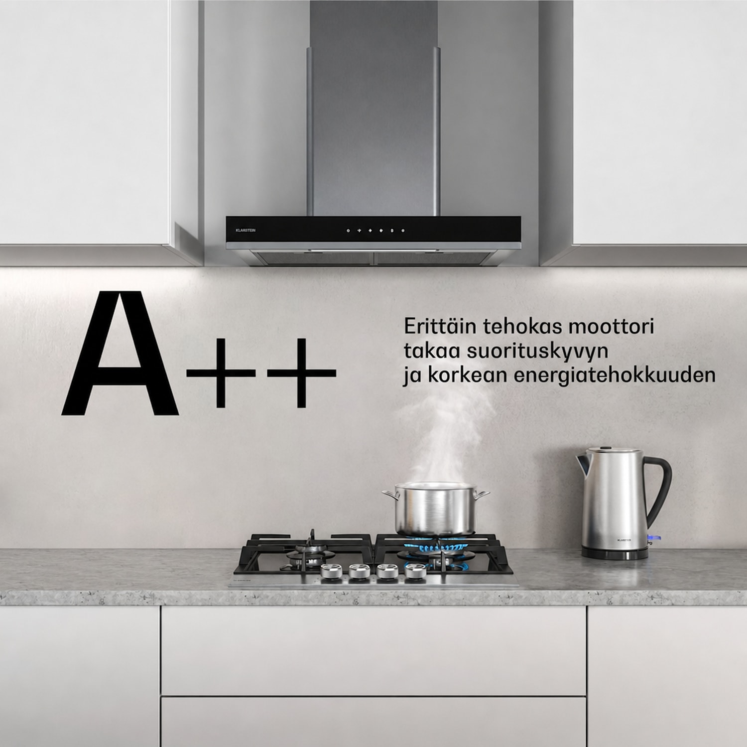 Verosteel kaasuliesi + Verosteel hormituuletin | ruostumaton teräs | 60 cm 