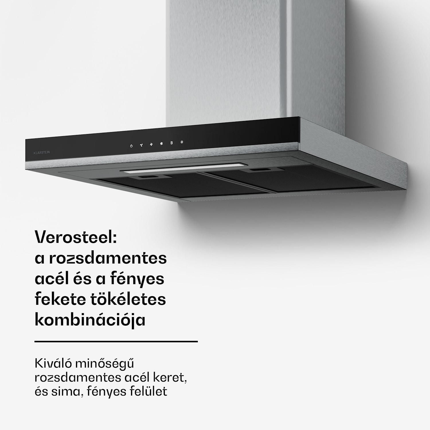 Verosteel gázfőzőlap + Verosteel kéményelszívó | rozsdamentes acél | 60 cm 