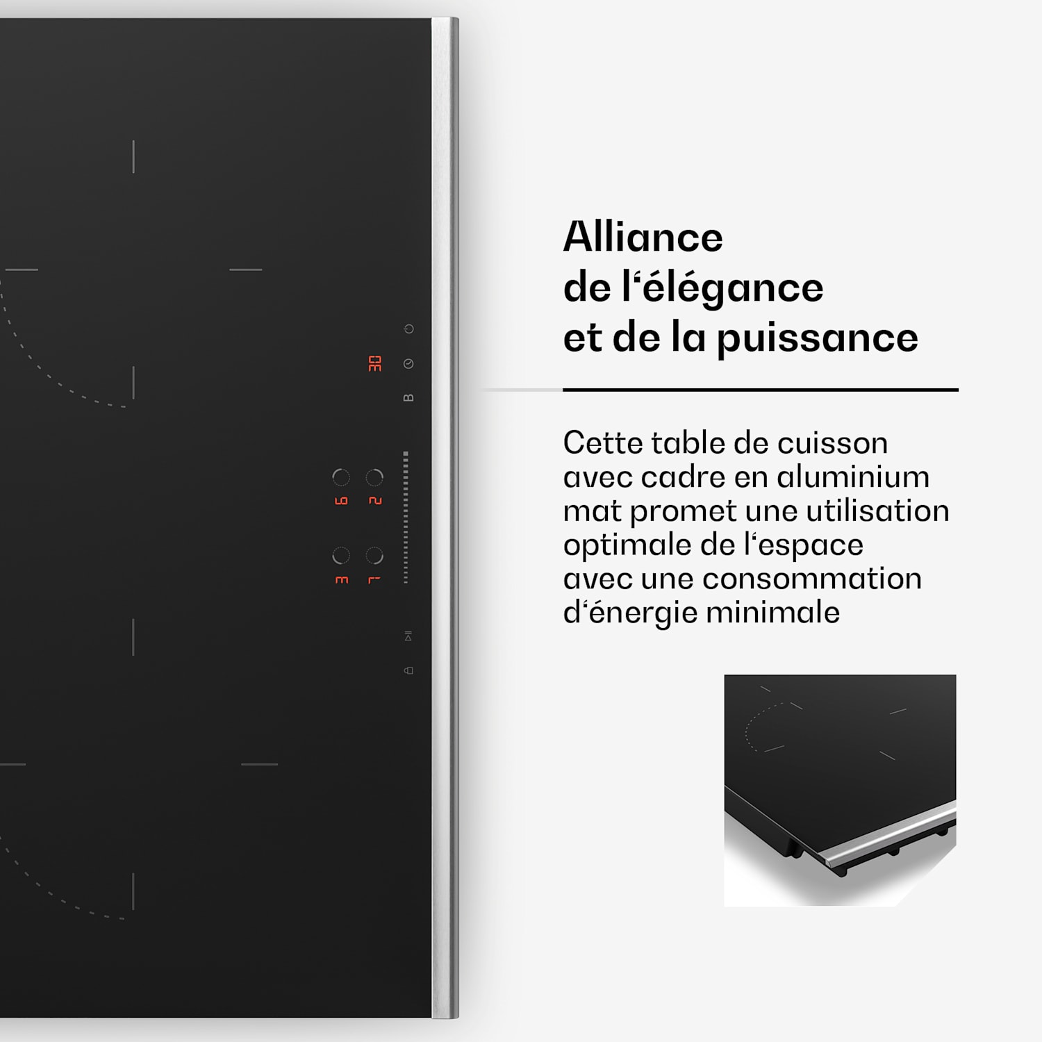 Verosteel inductiekookplaat + Verosteel kookplaatafzuiging | 60 cm 