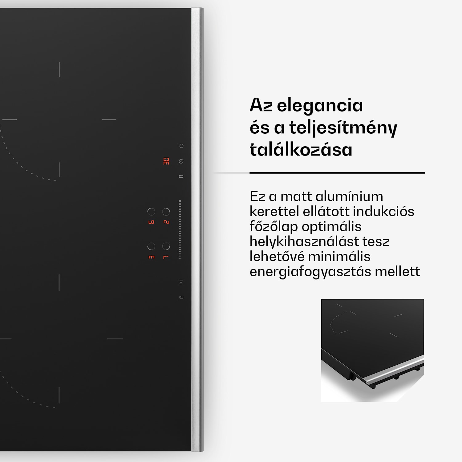 Verosteel indukciós főzőlap + Verosteel lefelé elszívó páraelszívó | 60 cm 