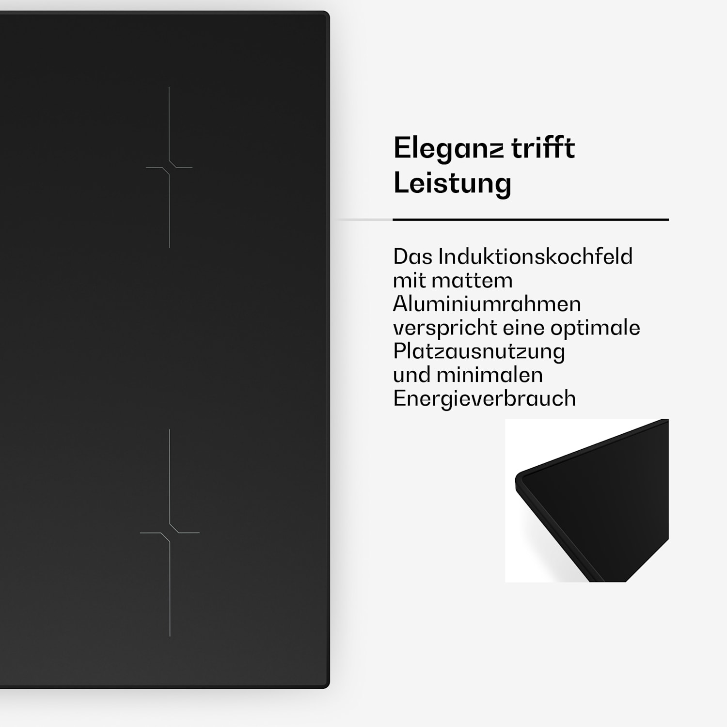 Velaire piano cottura a induzione + cappa integrata Velaire | Minimalista | 60 cm 