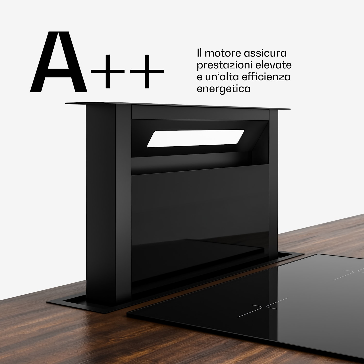 Velaire piano cottura a induzione + cappa integrata Velaire | Minimalista | 60 cm 