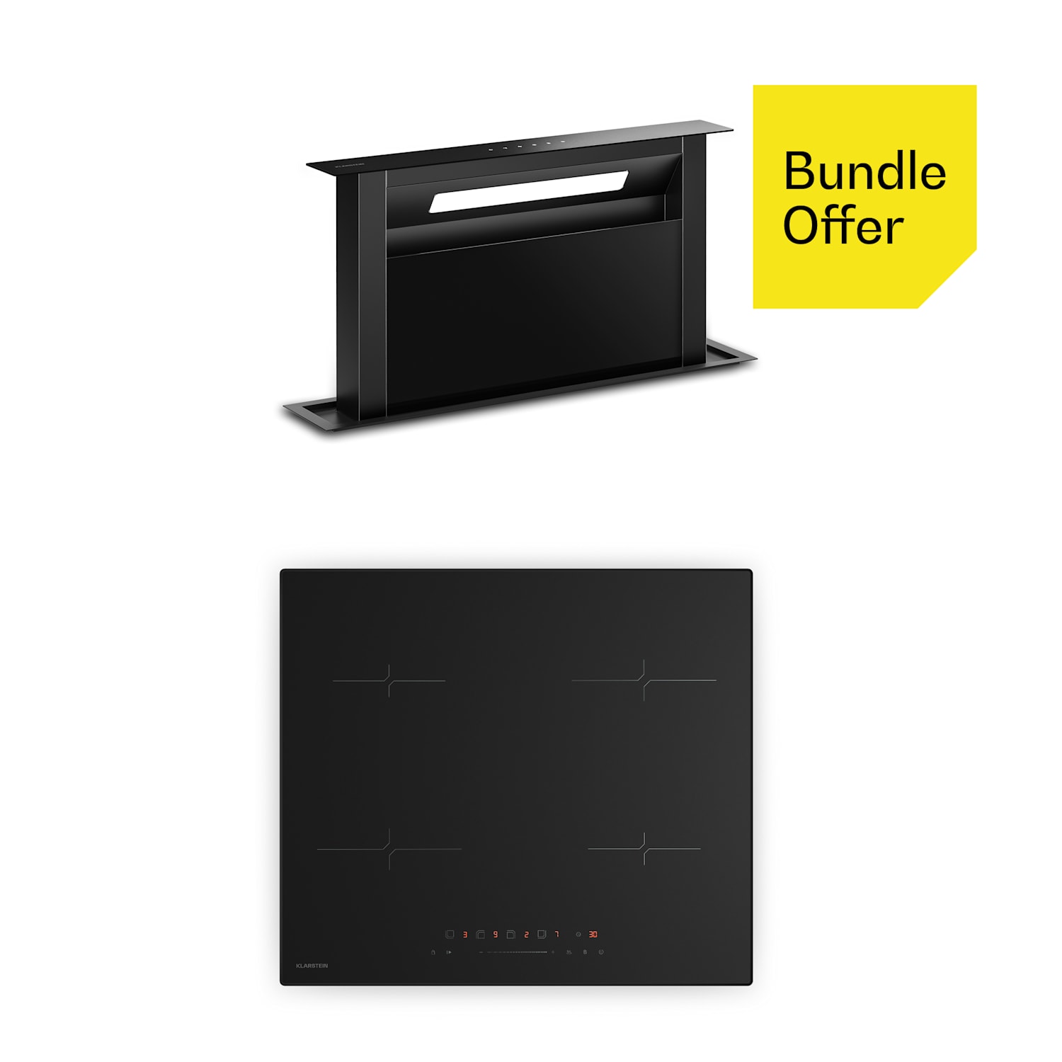 Velaire inductiekookplaat + Velaire kookveldafzuiging | Minimalistisch | 60 cm 