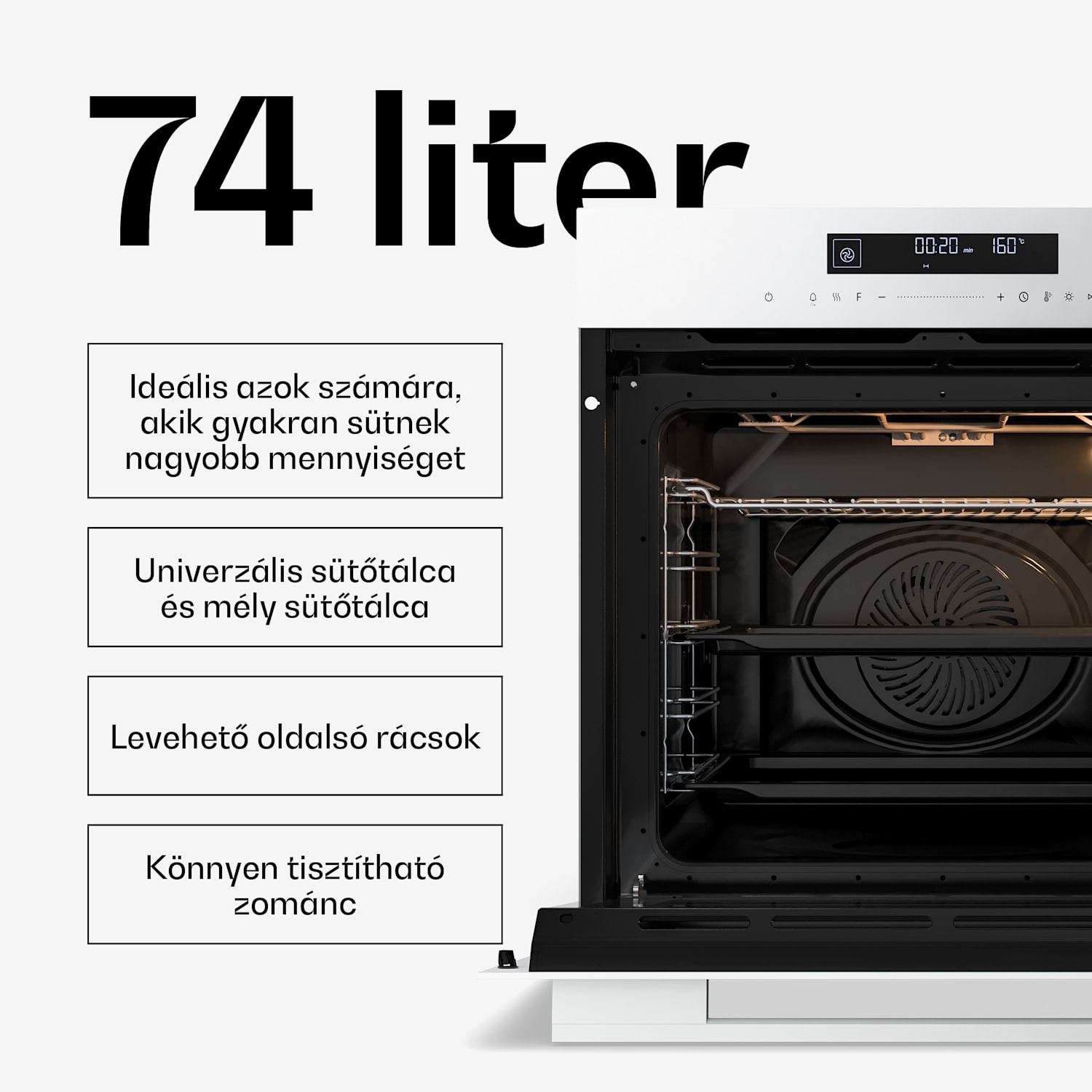 Velaire indukciós főzőlap + Velaire beépített sütő + Velaire teleszkópos páraelszívó | 60 cm 