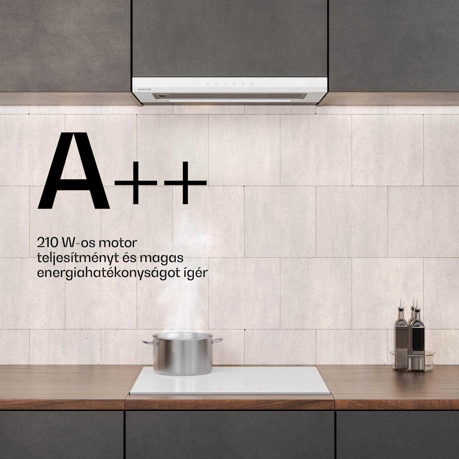 Velaire indukciós főzőlap + Velaire beépített sütő + Velaire teleszkópos páraelszívó | 60 cm 