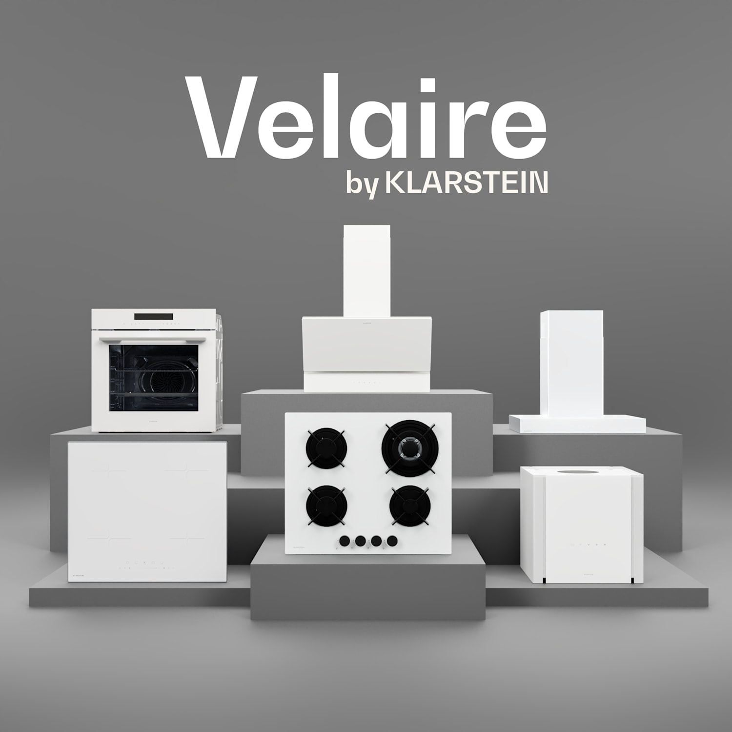 Velaire inductiekookplaat + Velaire inbouwoven + Velaire telescopische afzuigkap | 60 cm 