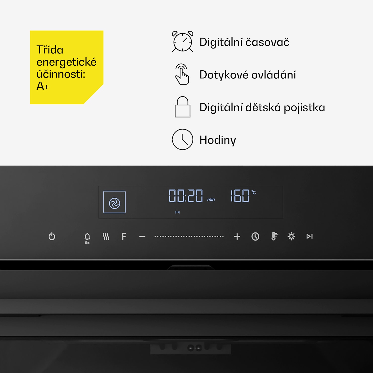 Velaire indukční varná deska + Velaire vestavná trouba + Velaire teleskopická digestoř | 60 cm 