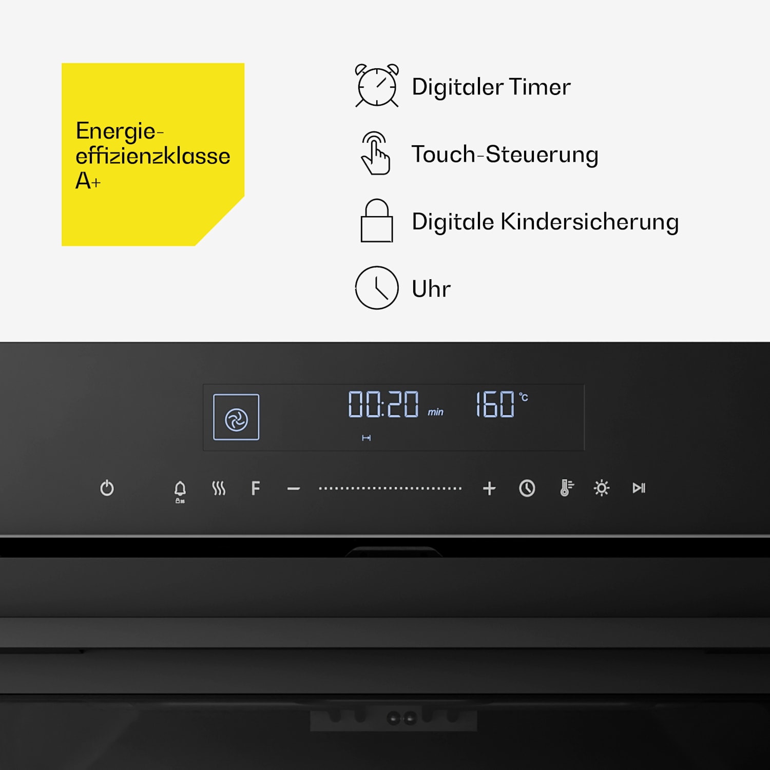 Velaire - Piano cottura a induzione + forno da incasso + cappa telescopica | 60 cm 