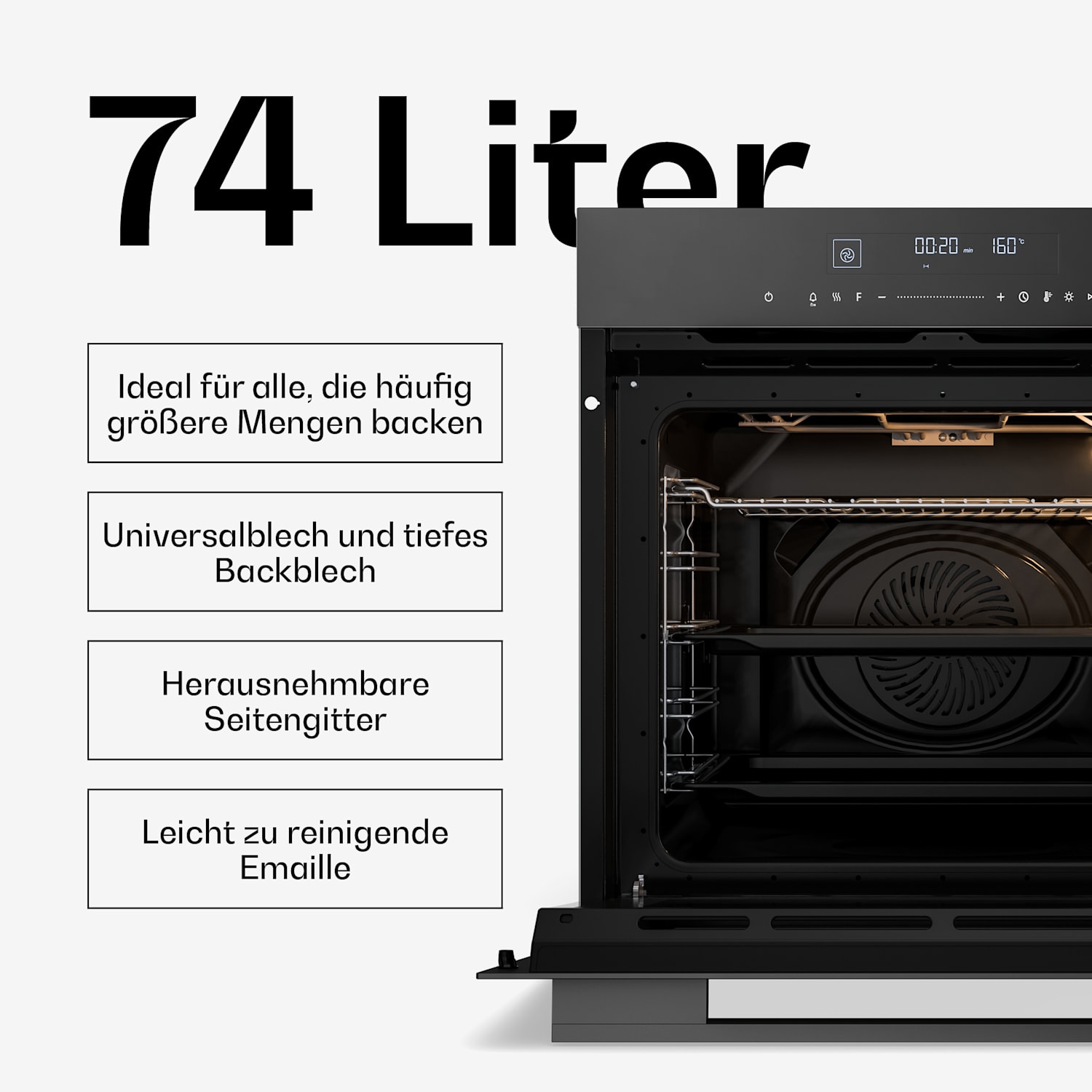 Velaire - Piano cottura a induzione + forno da incasso + cappa telescopica | 60 cm 