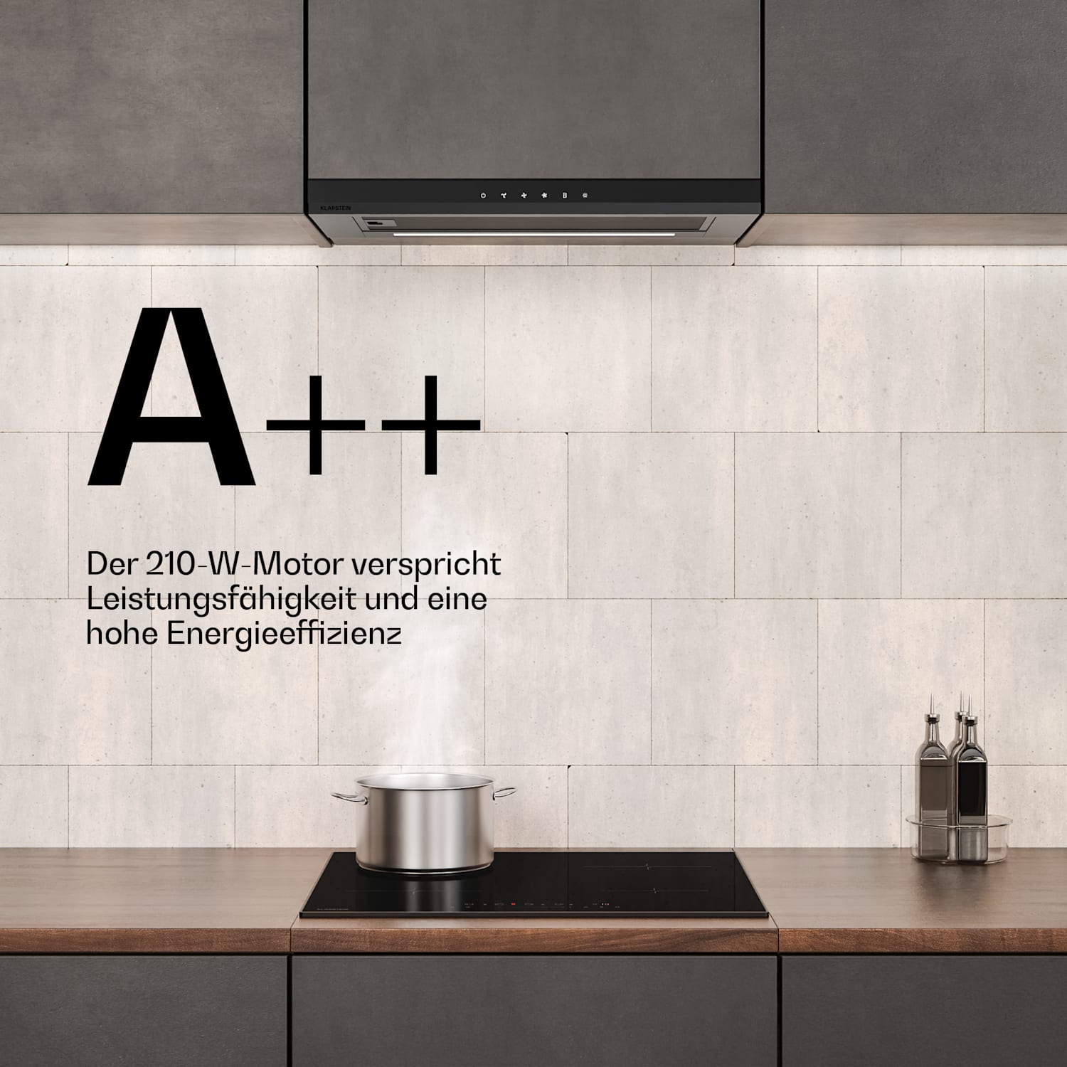 Velaire - Piano cottura a induzione + forno da incasso + cappa telescopica | 60 cm 