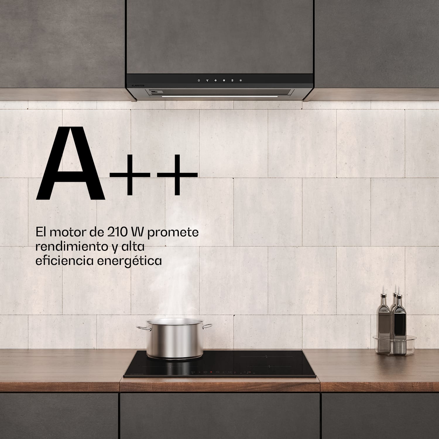 Velaire placa de inducción + horno empotrado Velaire + campana extractora telescópica | 60 cm 