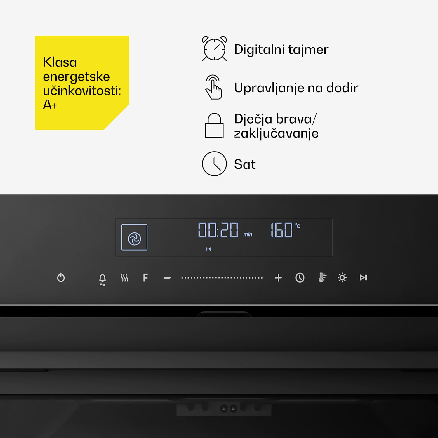 Velaire indukcijska ploča za kuhanje + Velaire ugradbena pećnica + Velaire teleskopska napa | 60 cm 