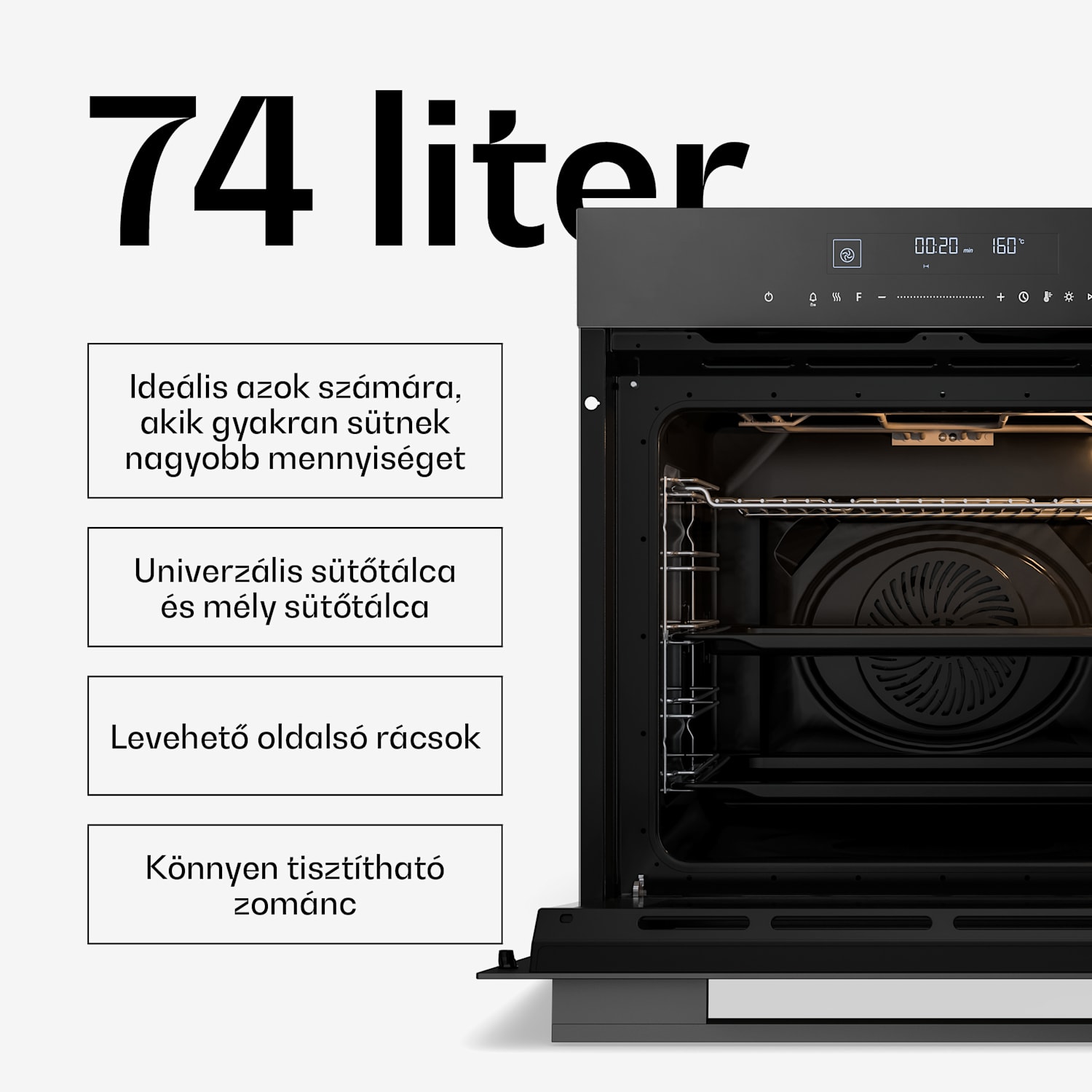 Velaire indukciós főzőlap + Velaire beépített sütő + Velaire teleszkópos páraelszívó | 60 cm 