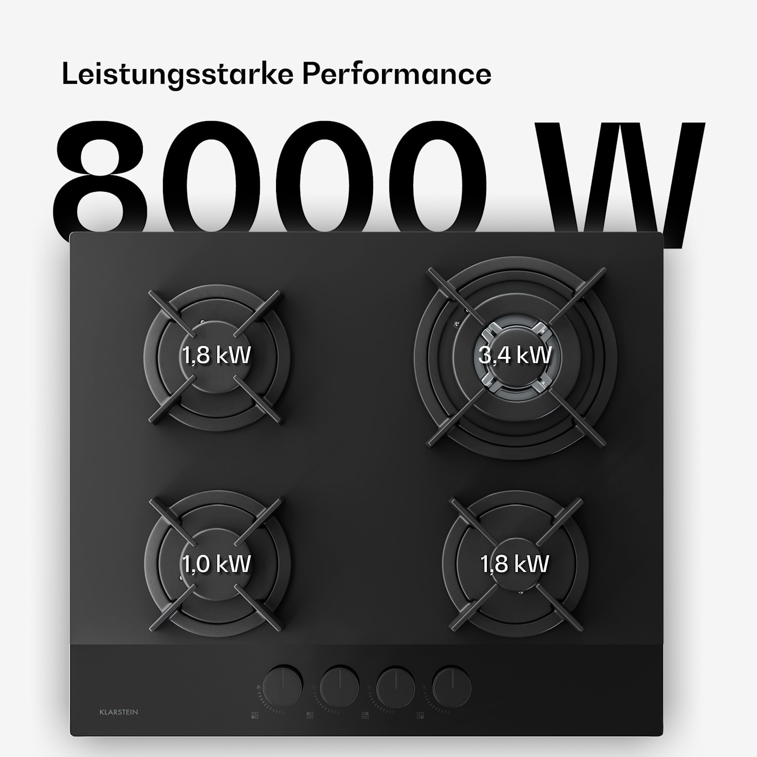 Velaire plaque de cuisson gaz + hotte cheminée Velaire | Minimaliste & Élégant | 60 cm 